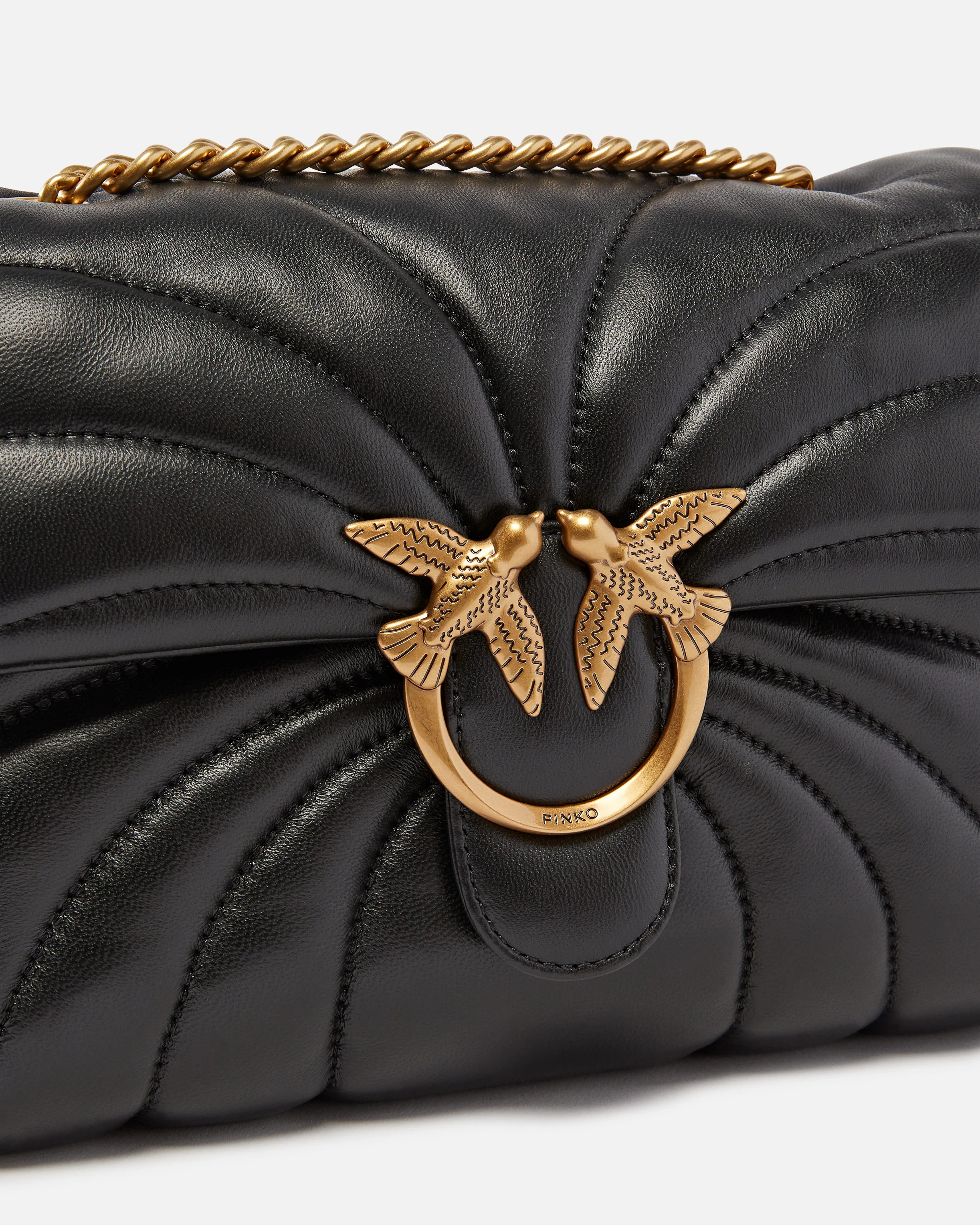 Borsa a tracolla grande Love Bag Puff trapunta farfalla - Image 3