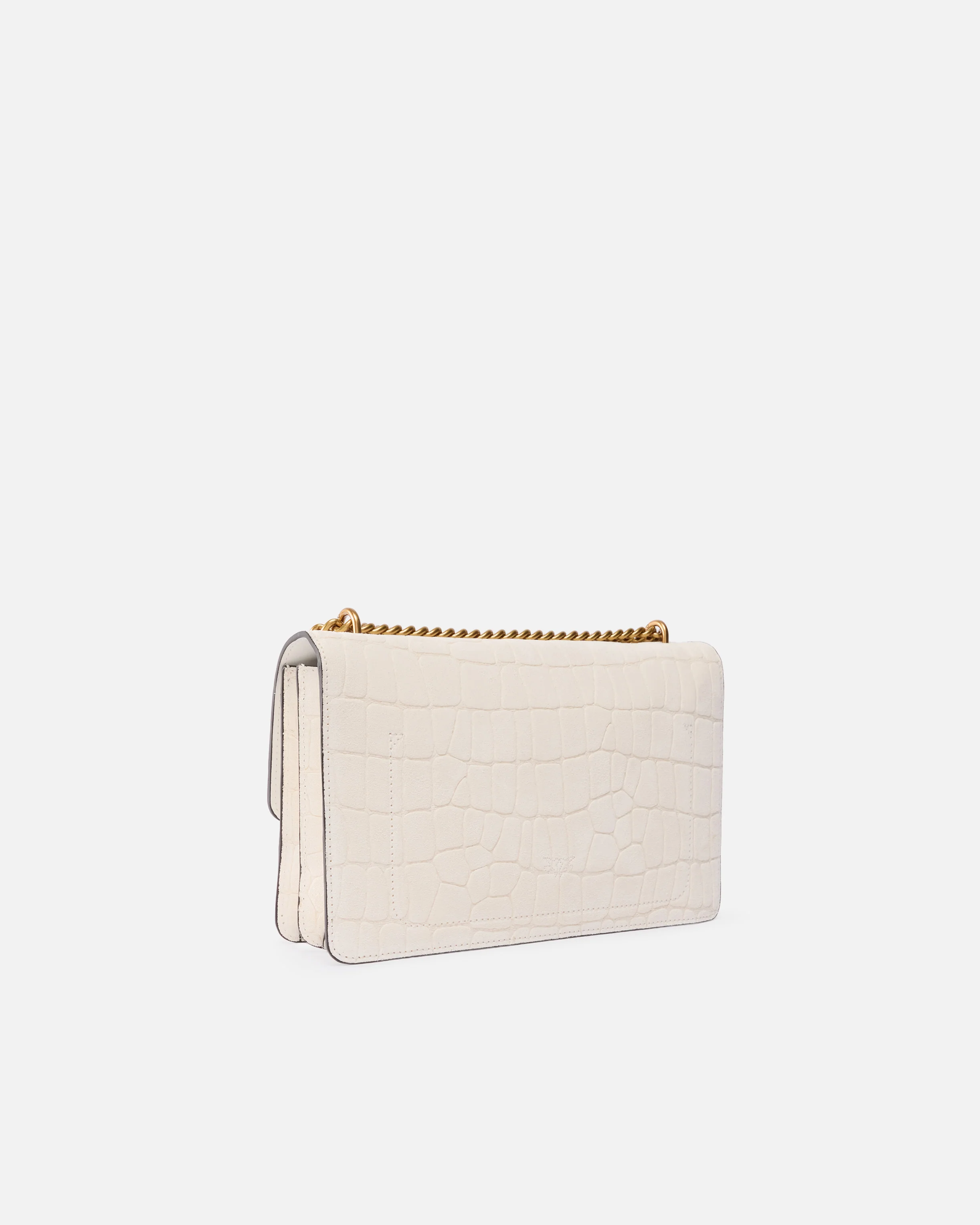 Borsa a tracolla media Love Bag One in pelle stampa coccodrillo - Image 2