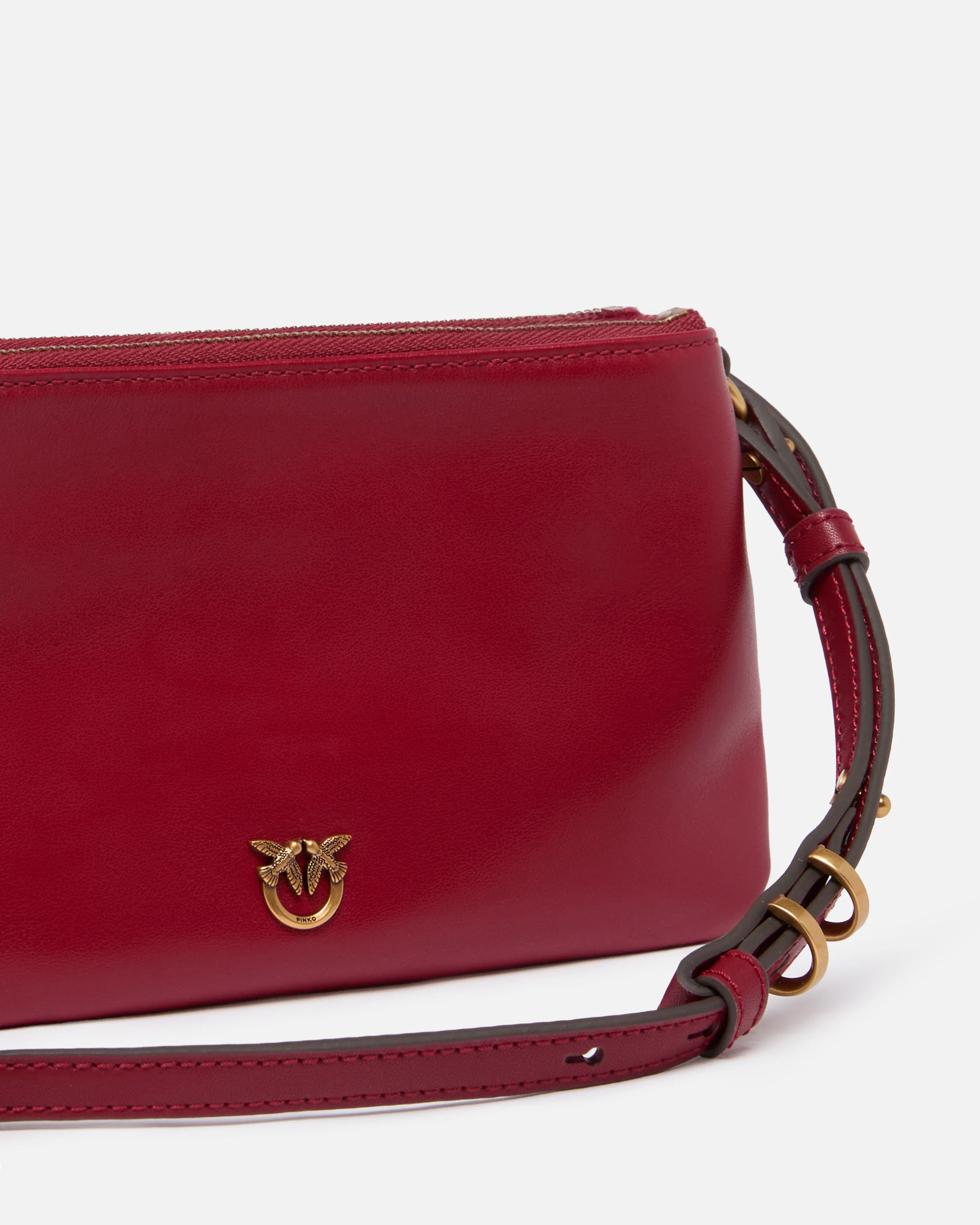 Borsa a tracolla Mini Double Bag piccola in pelle con tracolla - Image 3