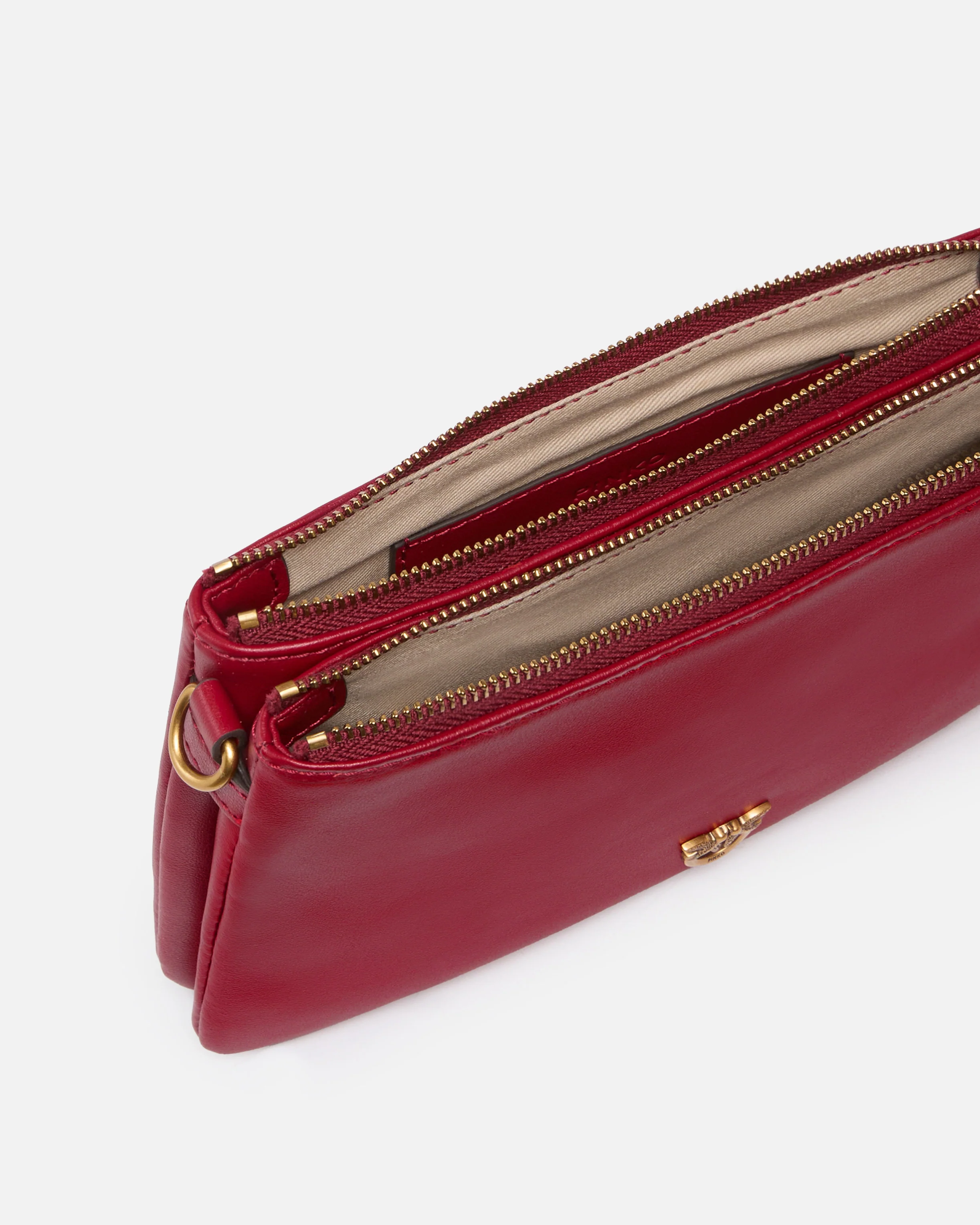 Borsa a tracolla Mini Double Bag piccola in pelle con tracolla - Image 4
