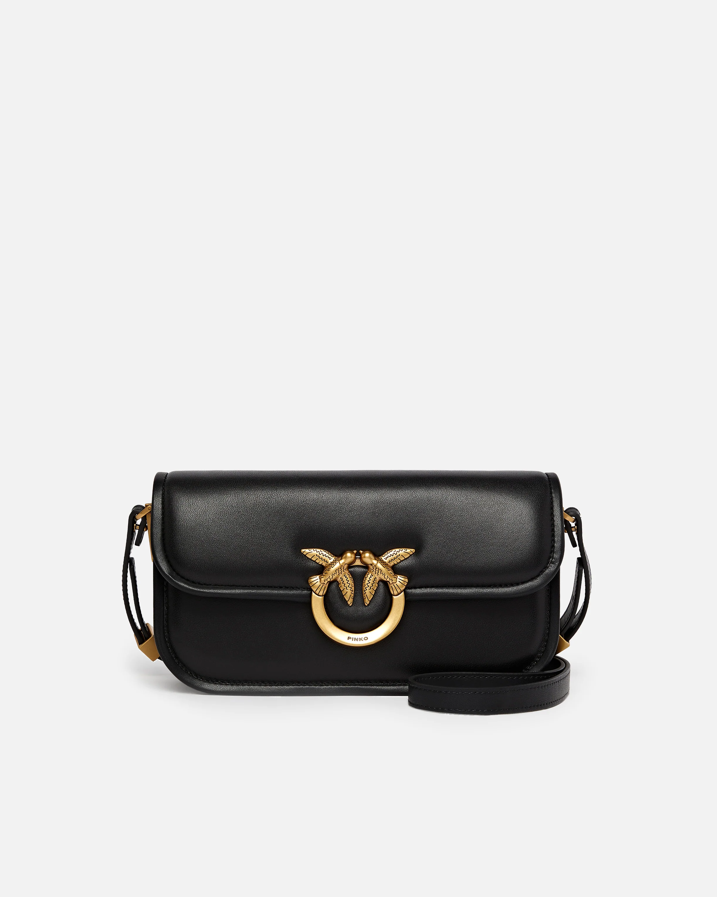 Borsa a tracolla piccola Love Bag Box in nappa