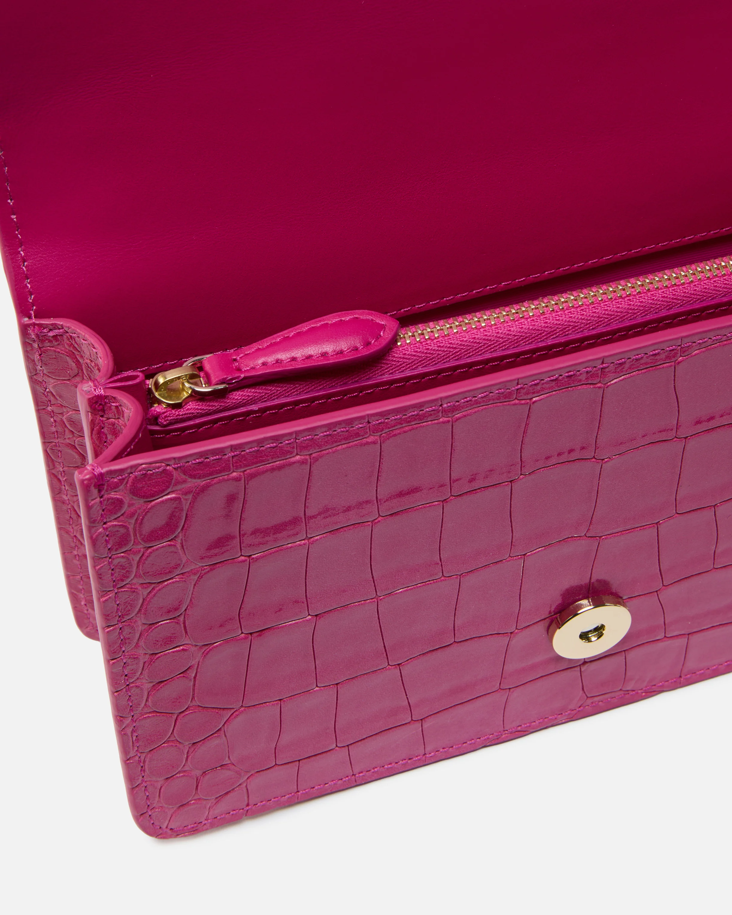 Borsa a tracolla piccola Love Bag in pelle stampa coccodrillo con fibbia gioiello PINKO Galleria - Image 4