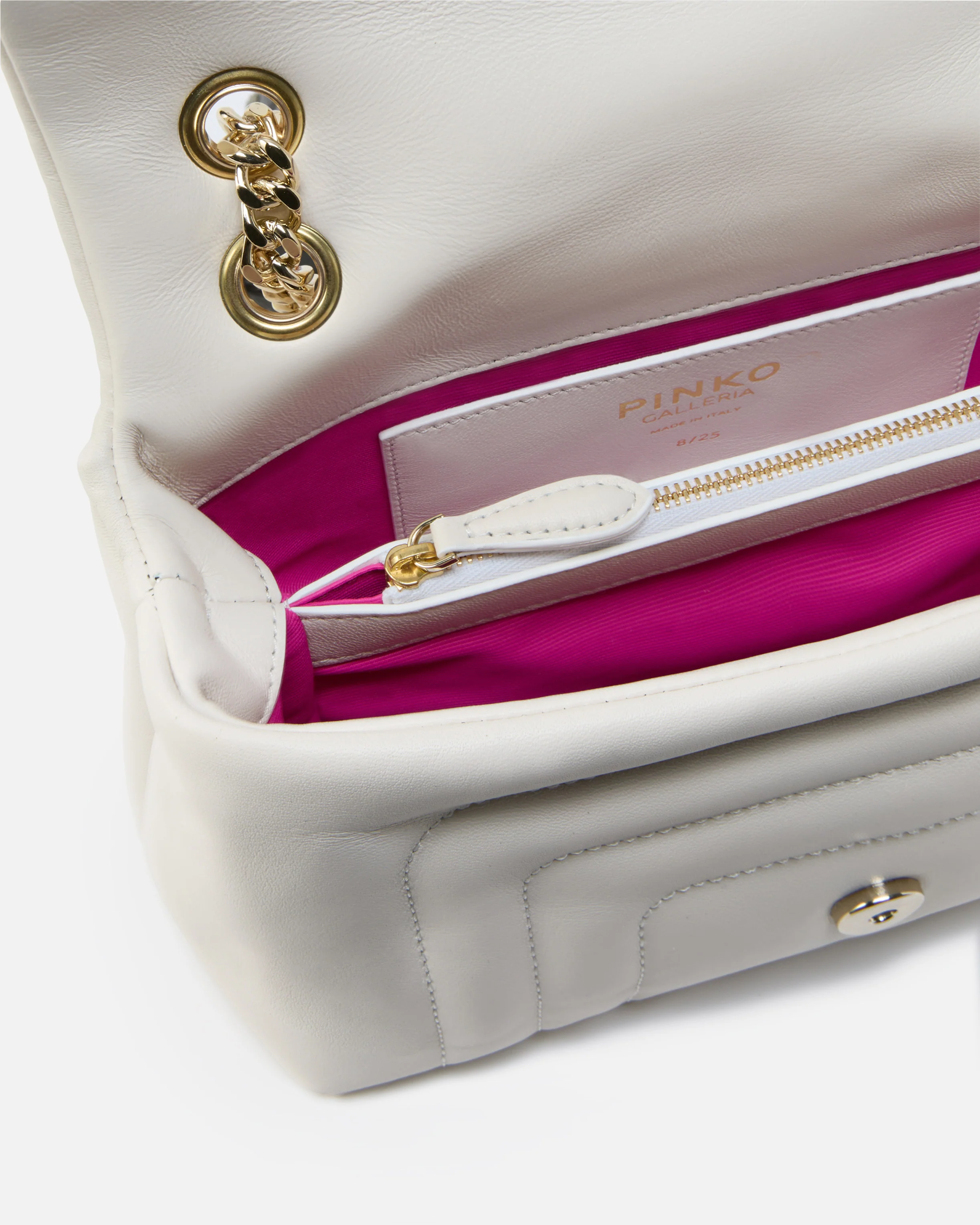 Borsa a tracolla piccola Love Bag Puff in nappa trapuntata con fibbia gioiello PINKO Galleria - Image 4