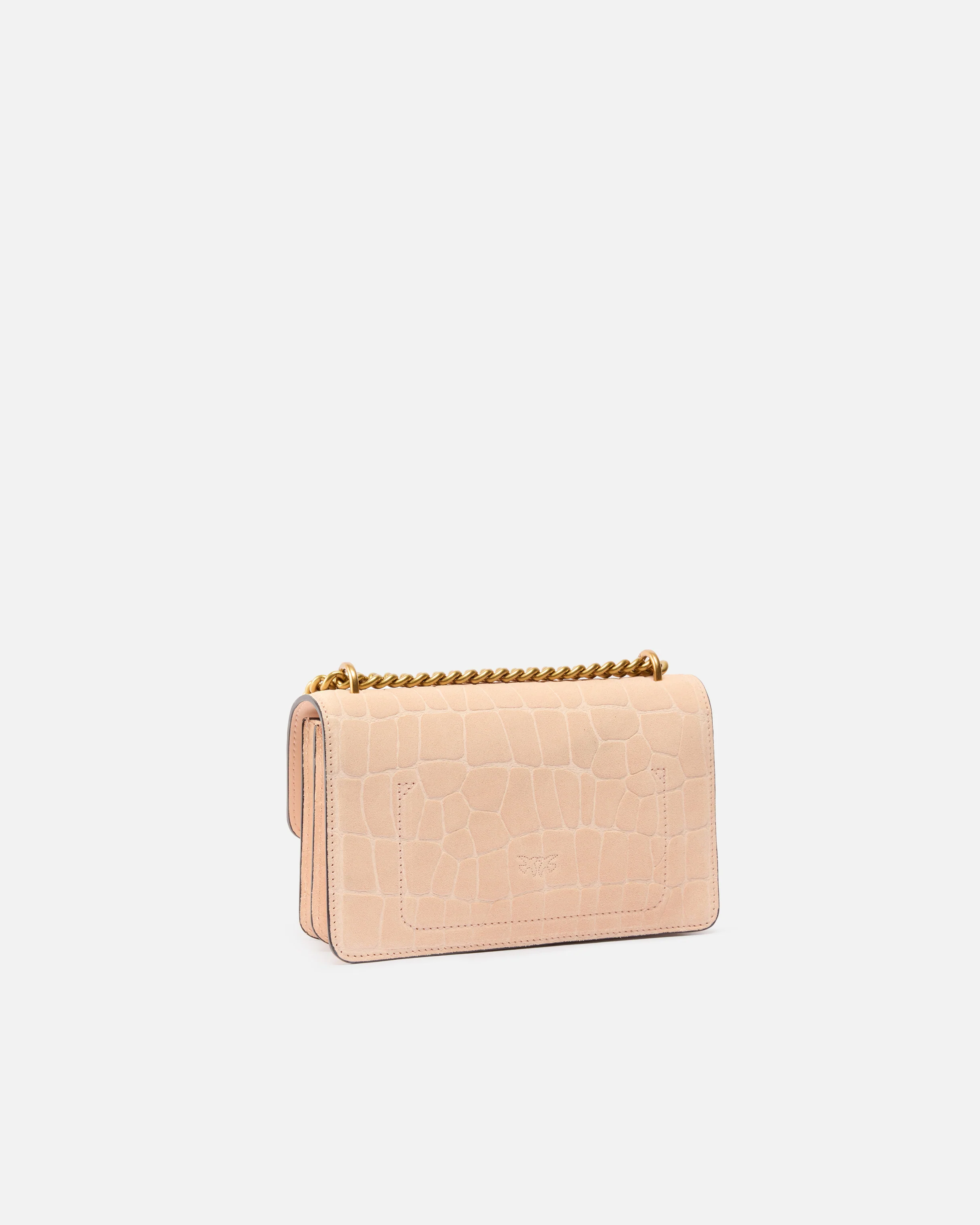 Borsa a tracolla piccola Mini Love Bag One in pelle stampa coccodrillo - Image 2