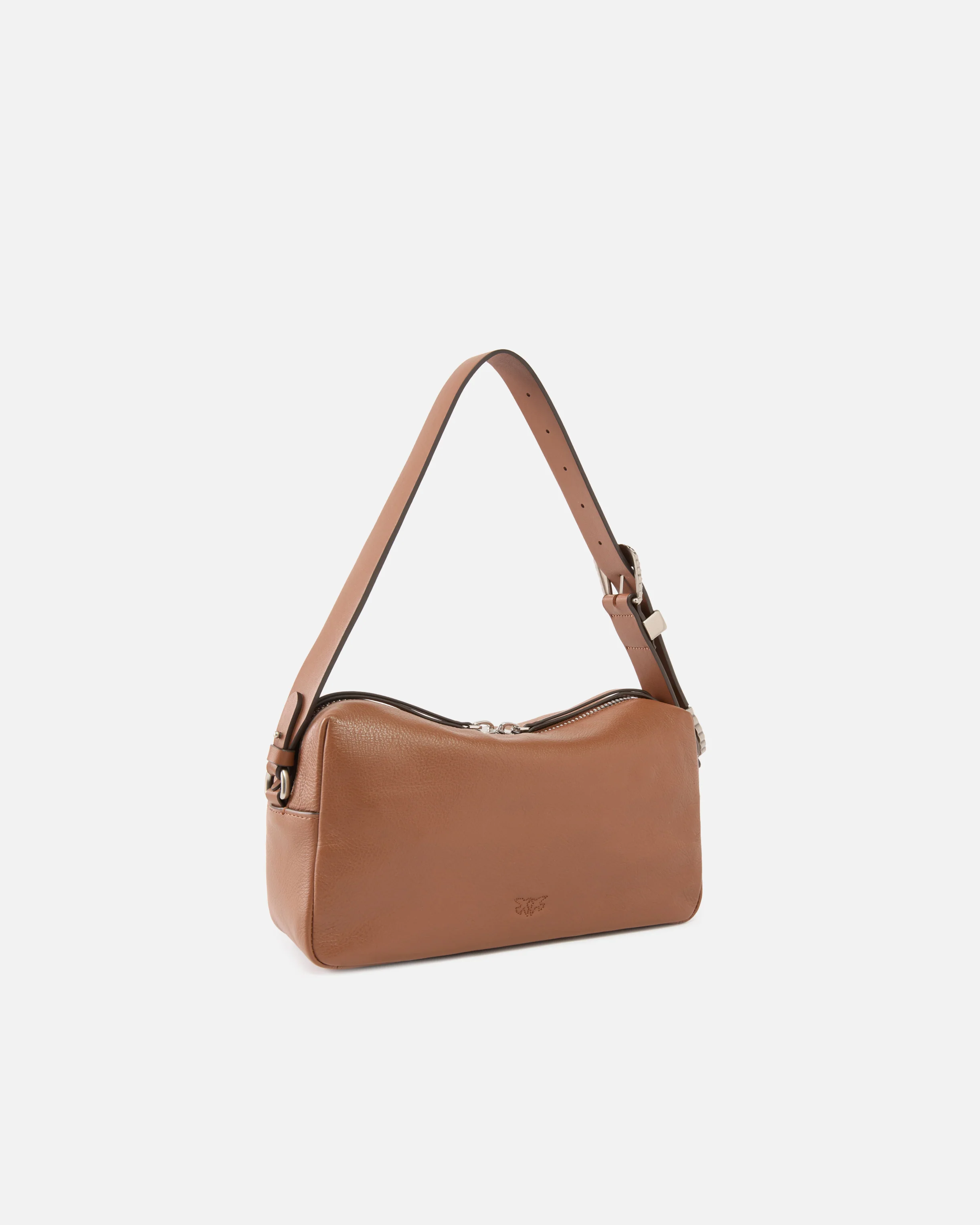 Borsa bauletto a tracolla media in pelle new biker - Image 2