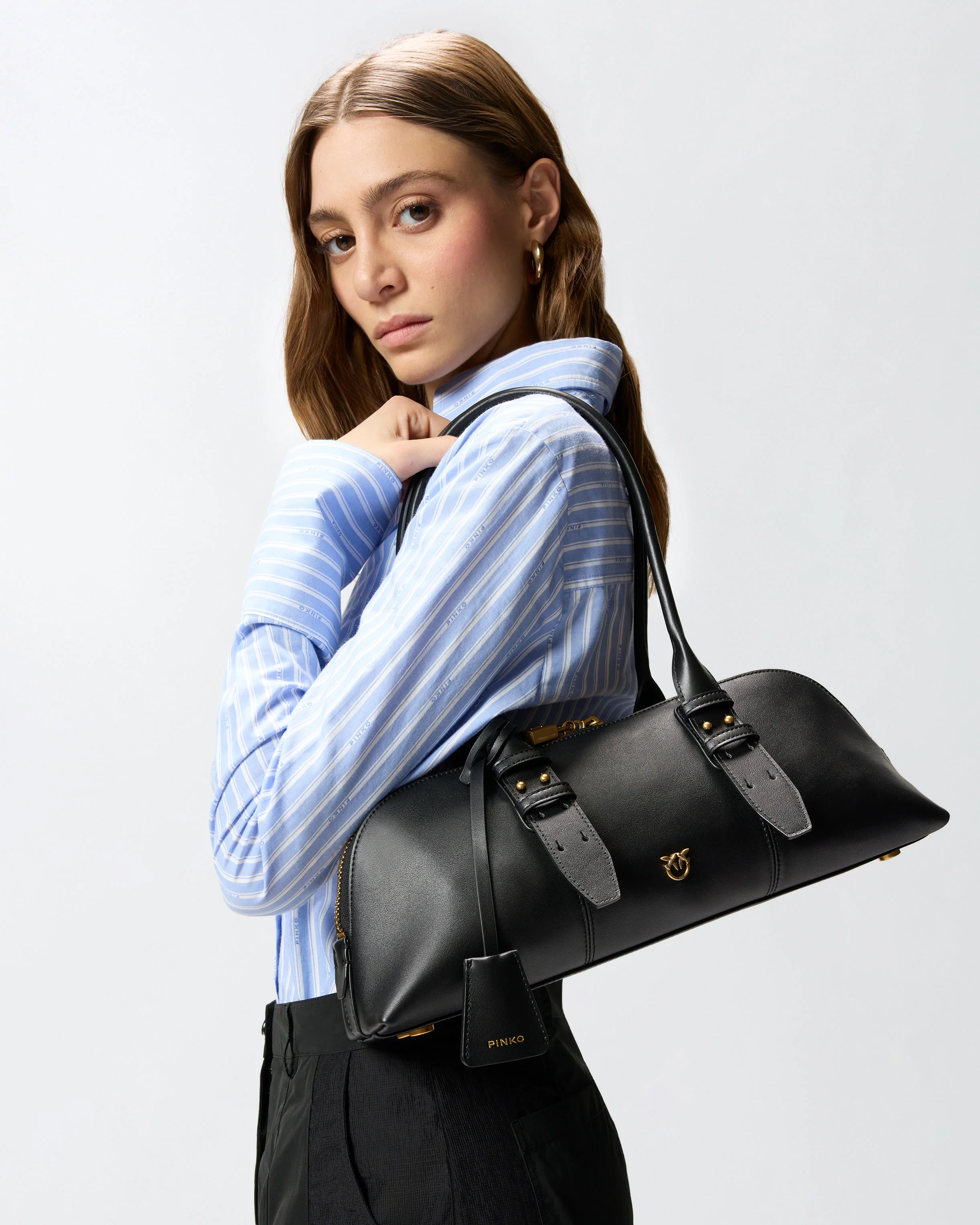 Borsa grande a spalla Escape Bag Horizontal in pelle - Image 5