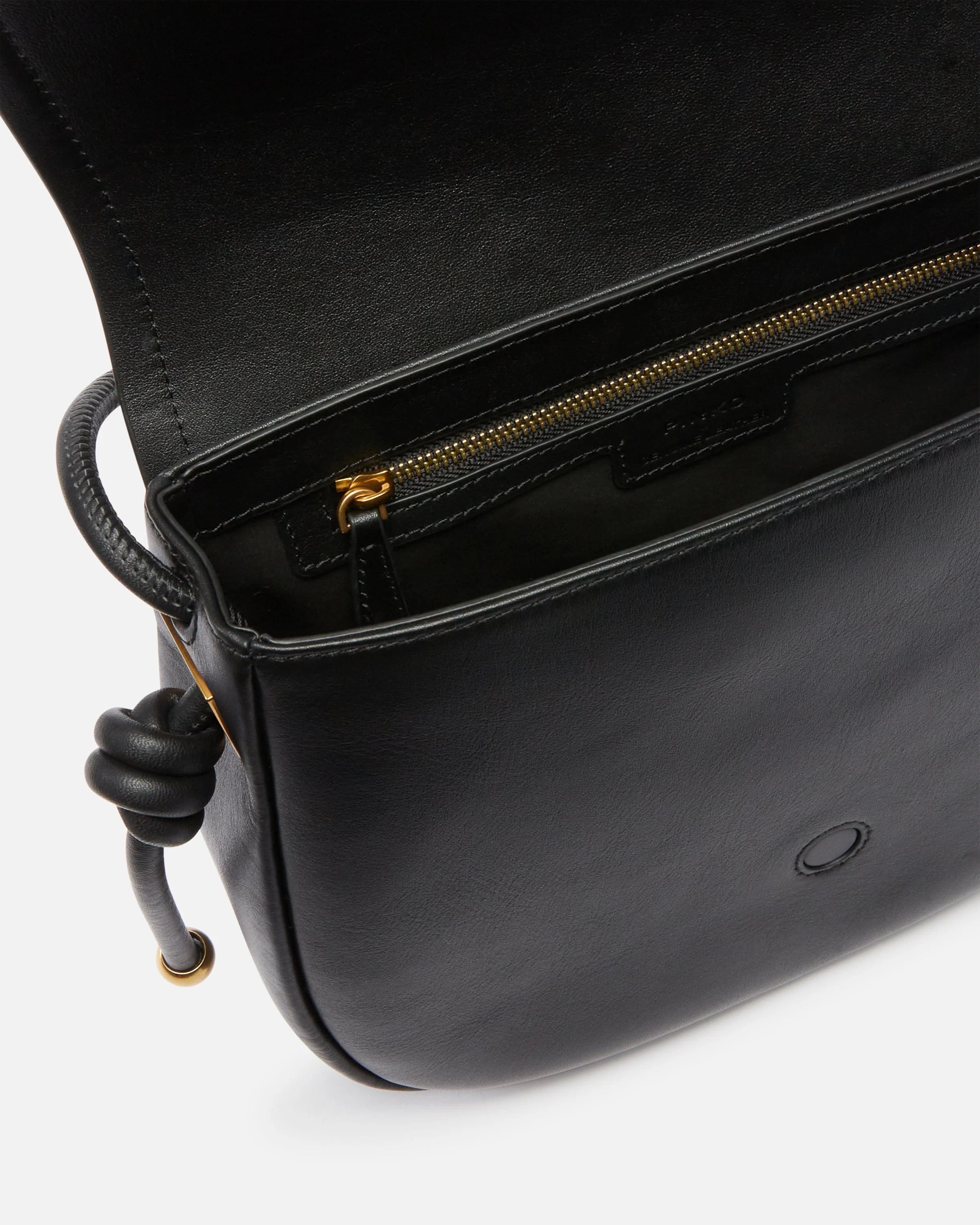 Borsa grande a tracolla in pelle con nodi - Image 4