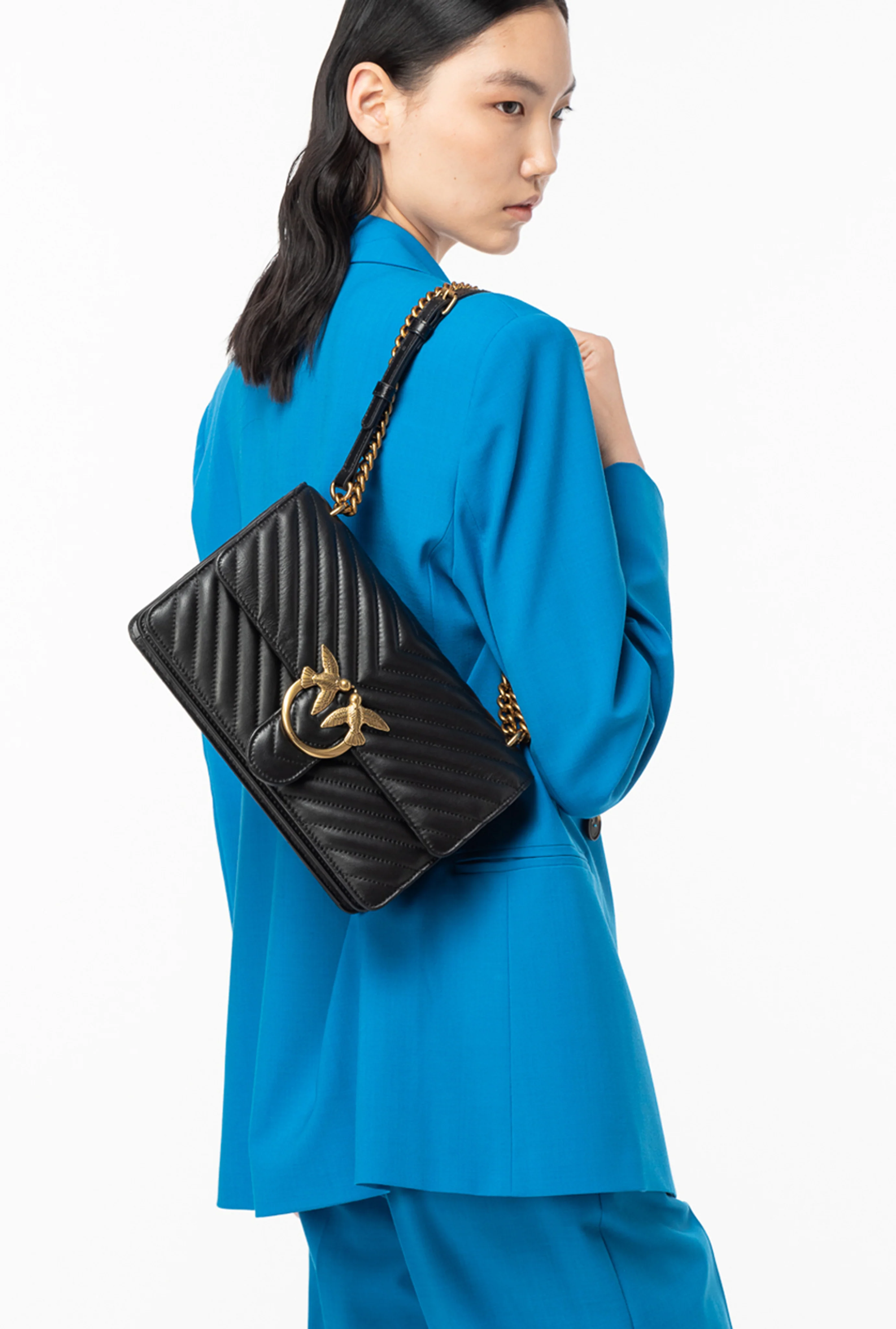 Borsa media a tracolla Love Bag One Chevron - Image 6
