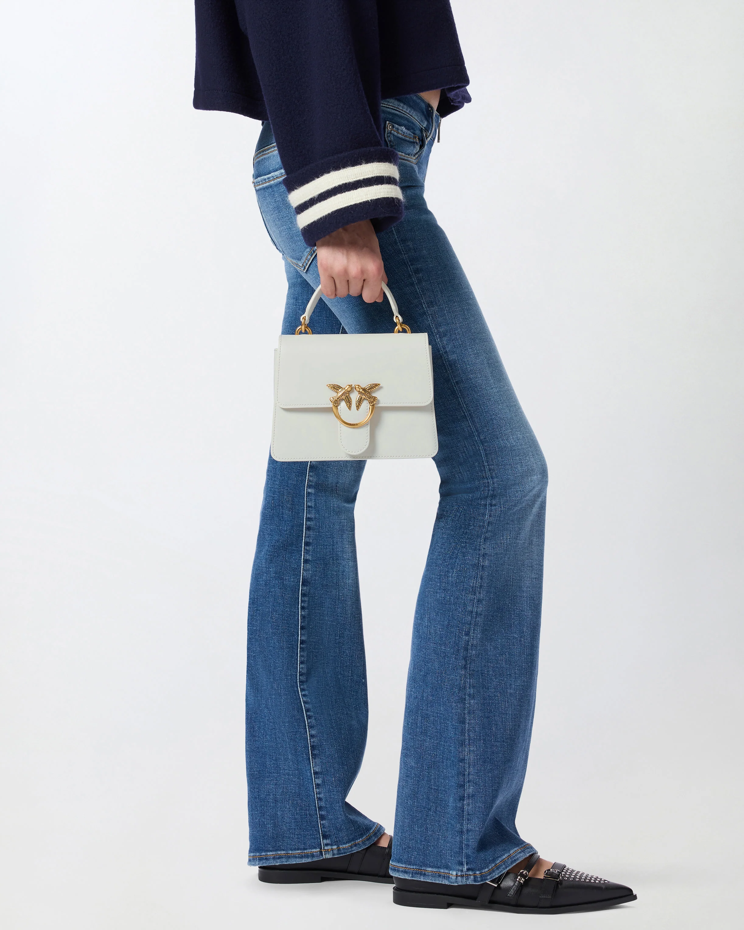 Borsa mini a mano Love Bag Top Handle in pelle - Image 8