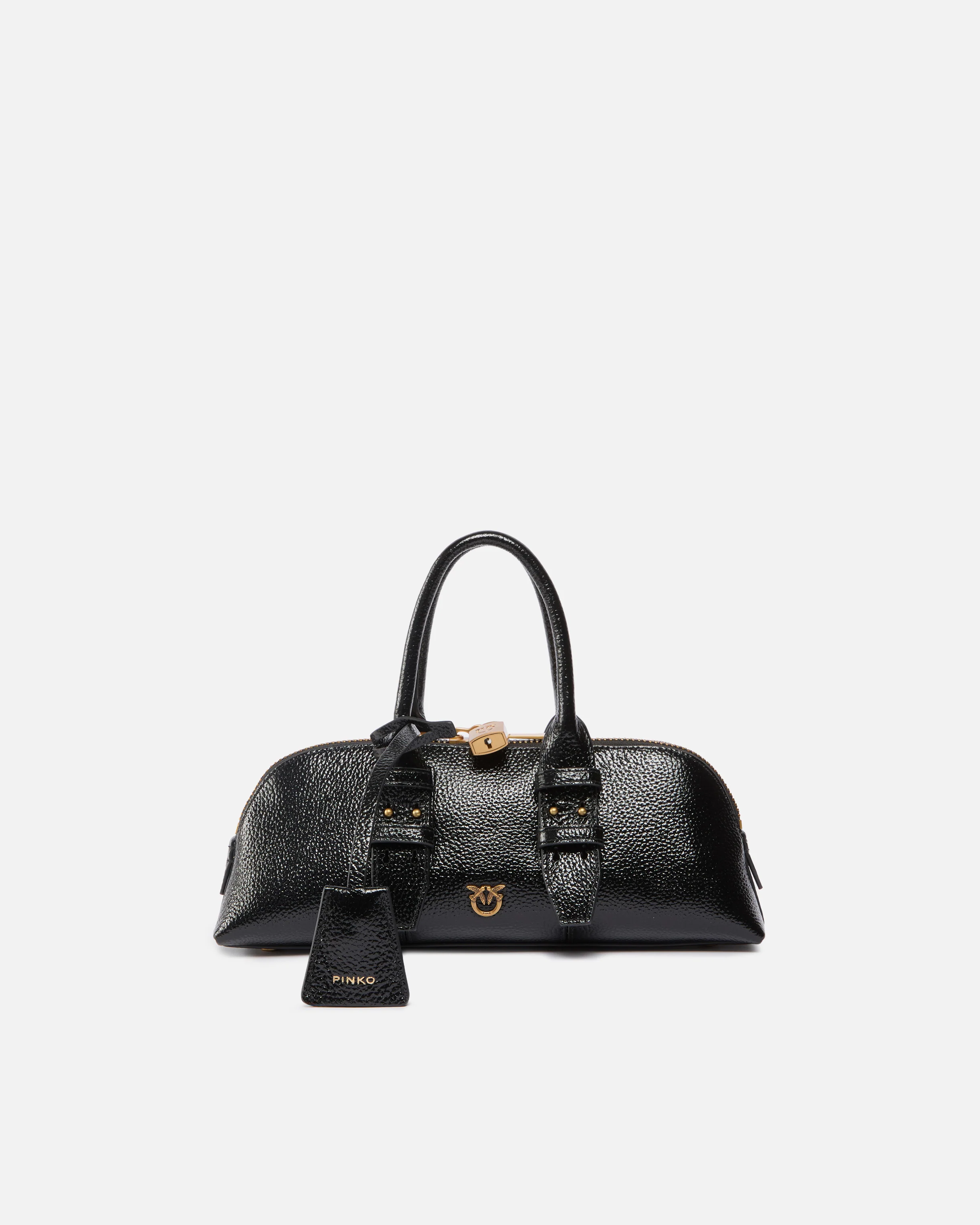 Borsa piccola a mano Escape Bag Horizontal in pelle bottalata