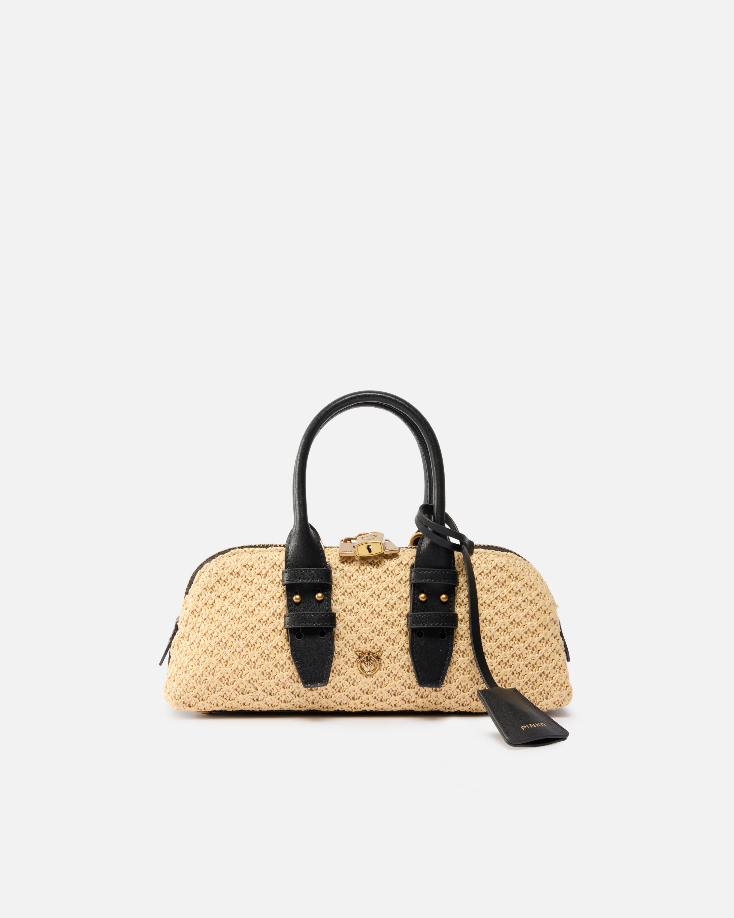 Borsa piccola a mano Escape Bag Horizontal in rafia