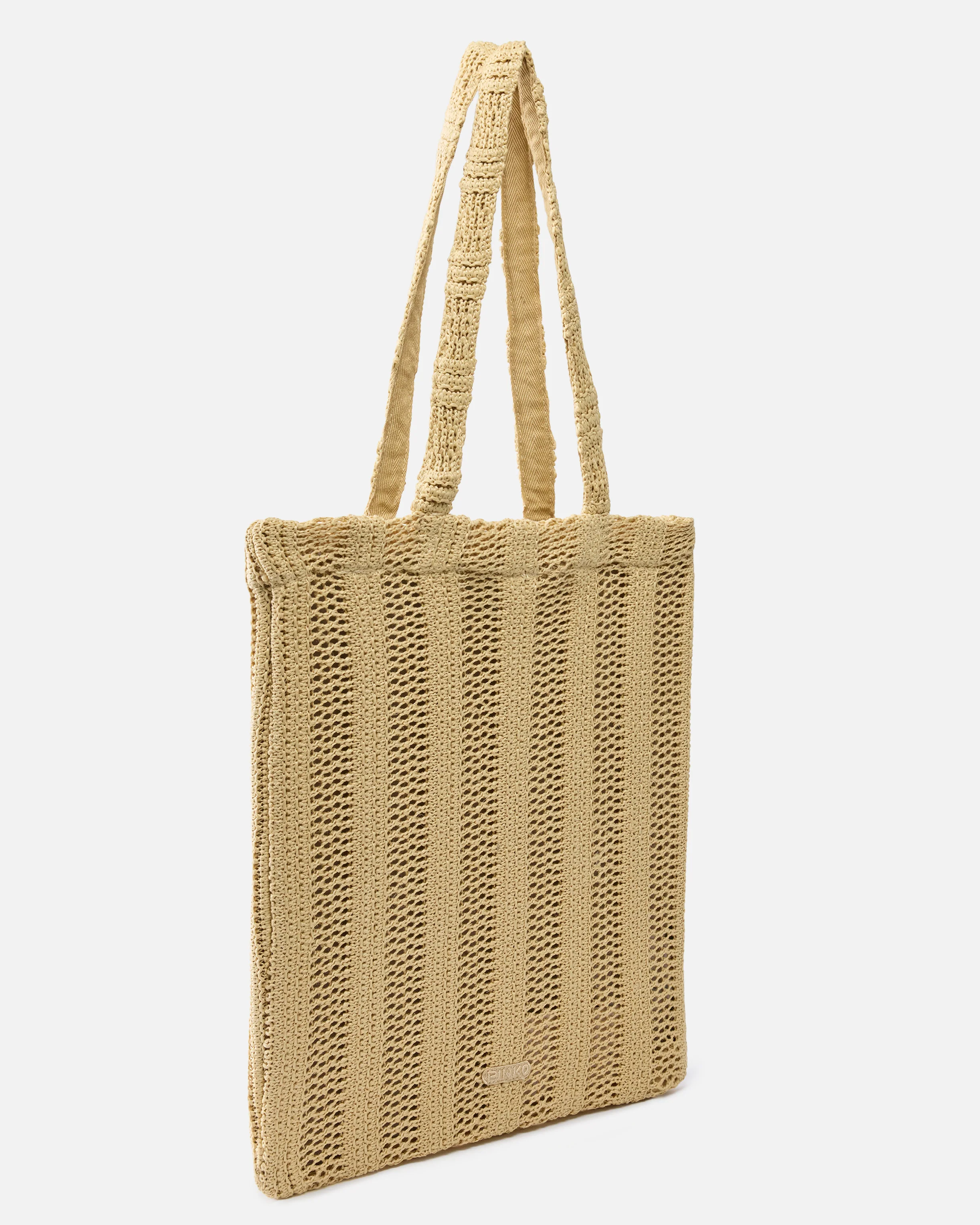 Borsa shopper media Easy Tote Bag in rafia - Image 2