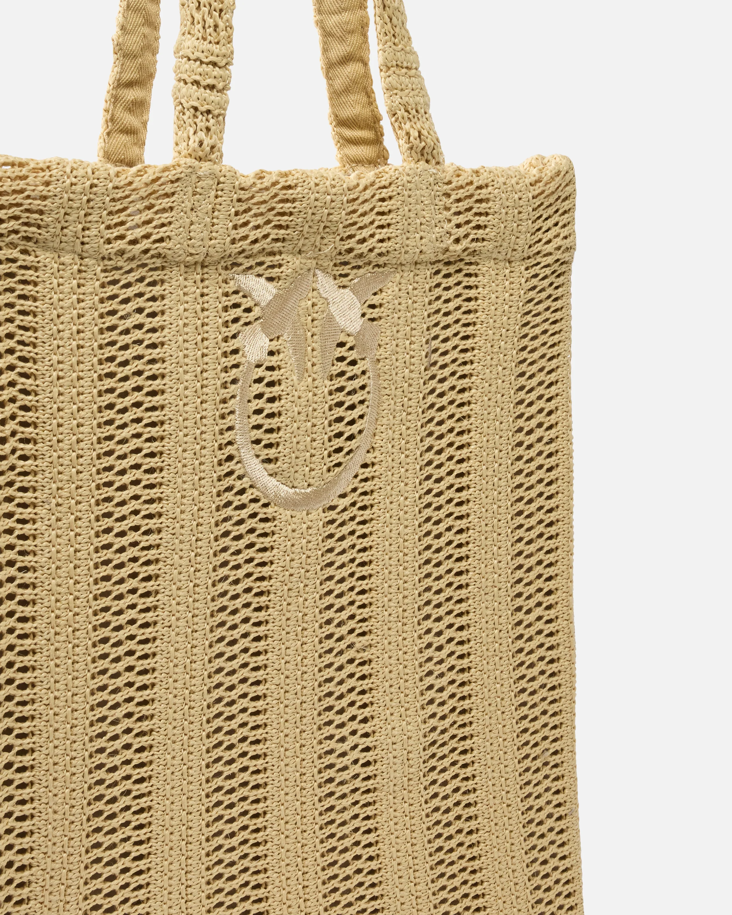 Borsa shopper media Easy Tote Bag in rafia - Image 3