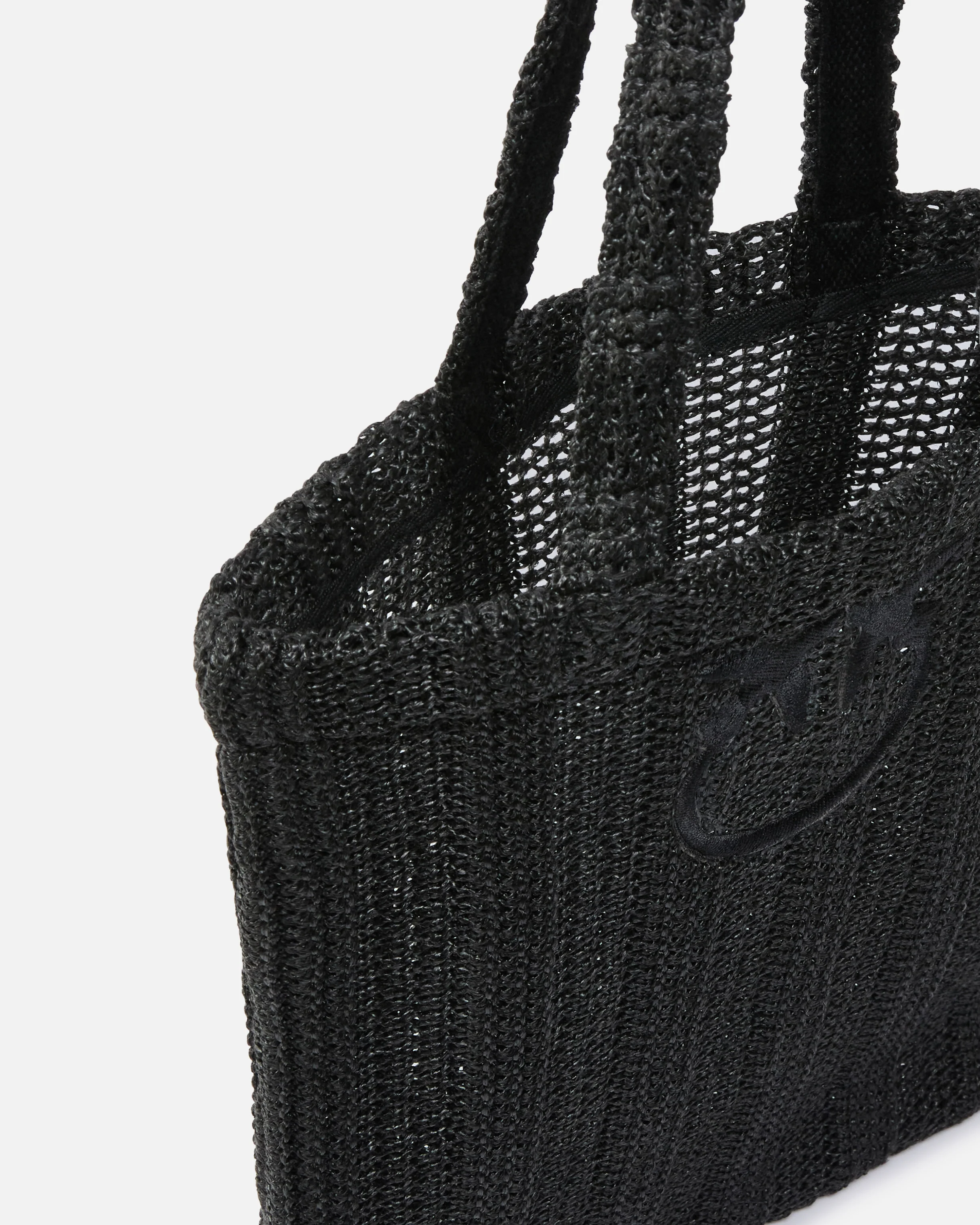 Borsa shopper media Easy Tote Bag in rafia - Image 4
