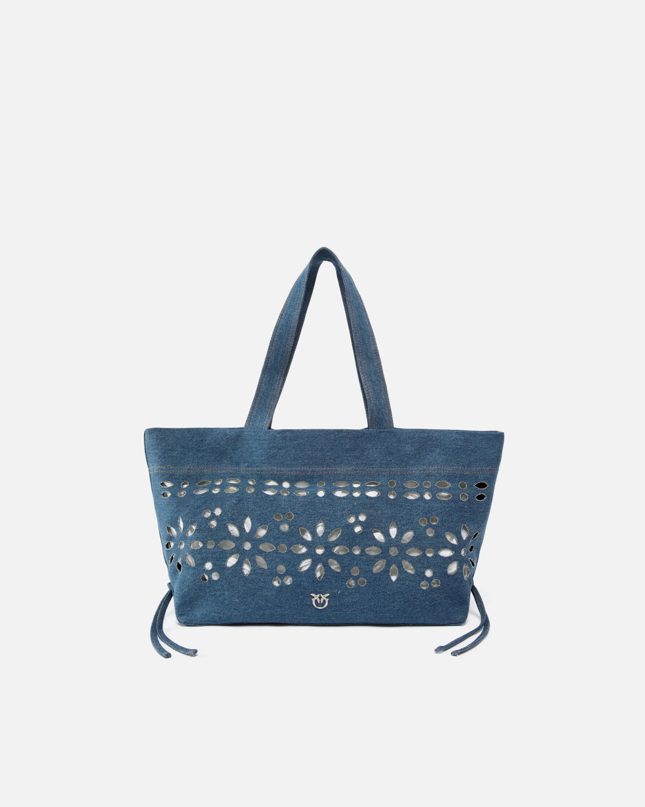 Borsa shopper media in denim sangallo