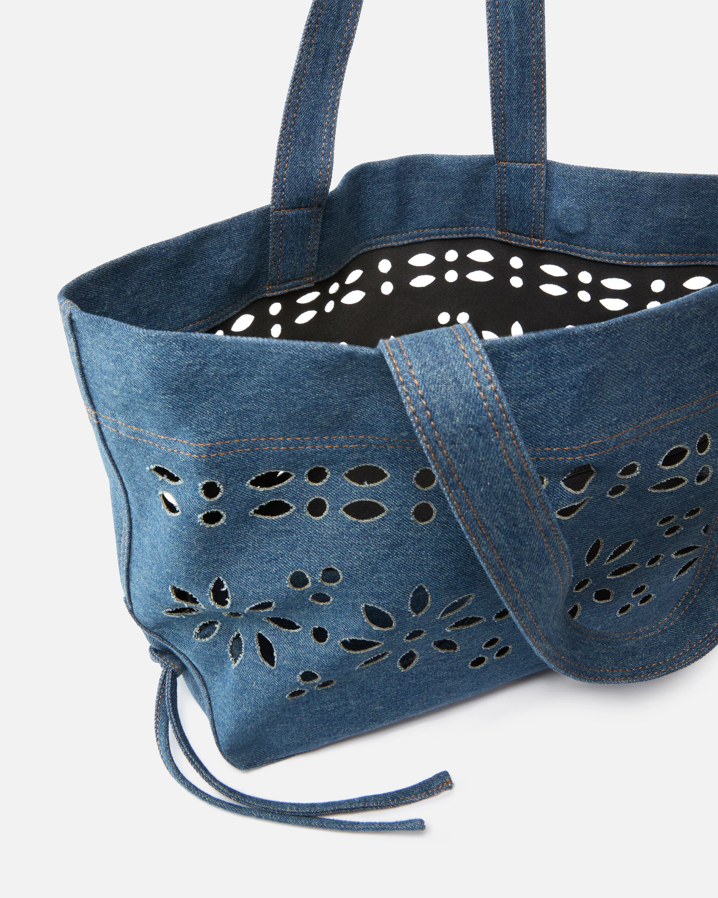 Borsa shopper media in denim sangallo - Image 4