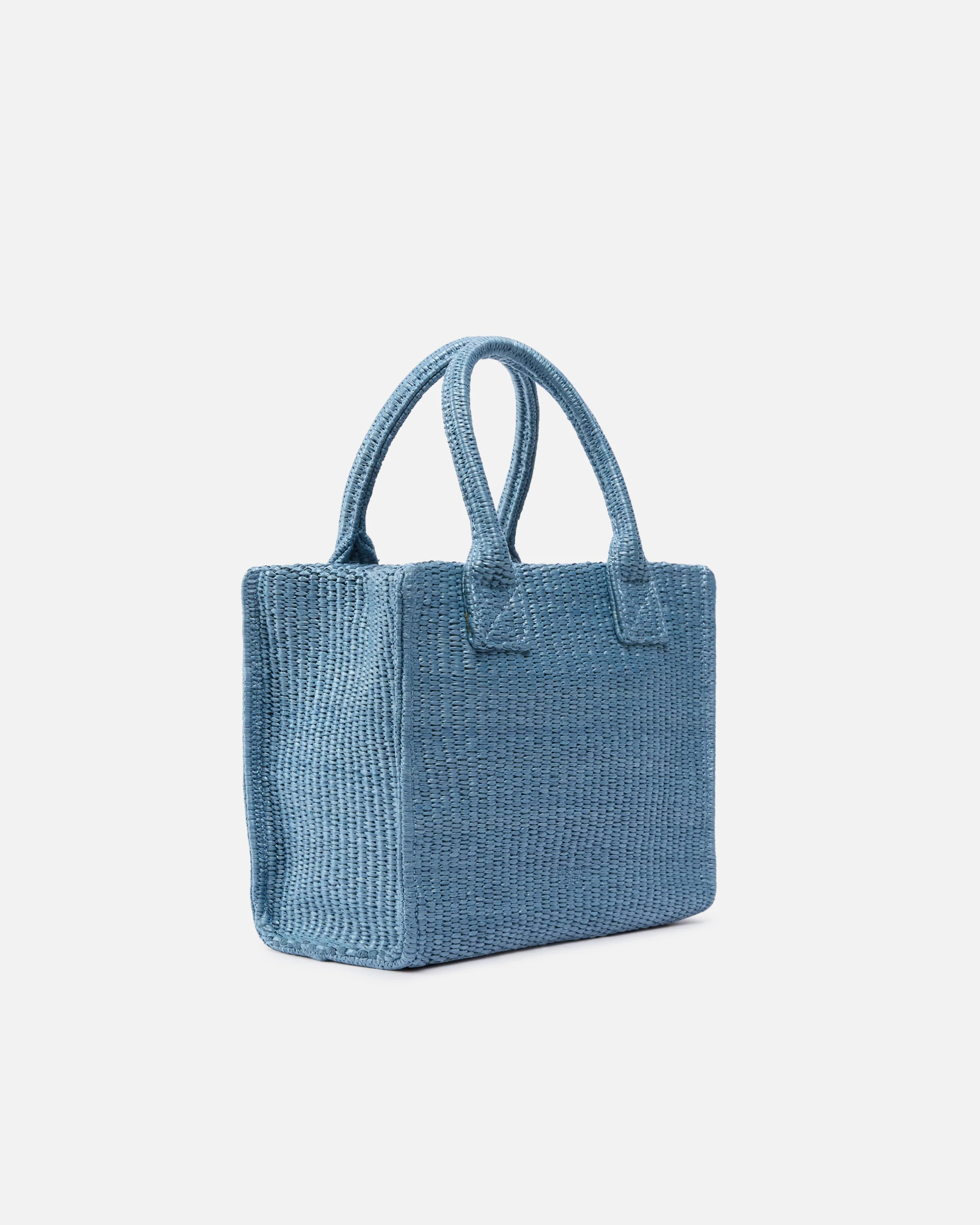 Borsa shopper piccola Beach in rafia con logo Love Birds - Image 2