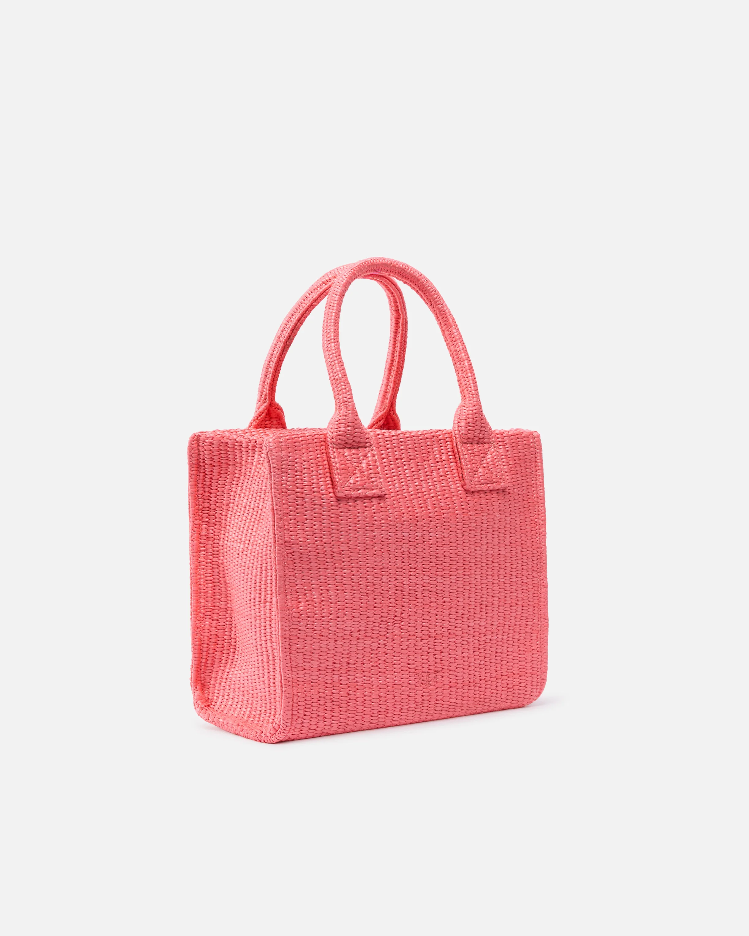 Borsa shopper piccola Beach in rafia con logo Love Birds - Image 2