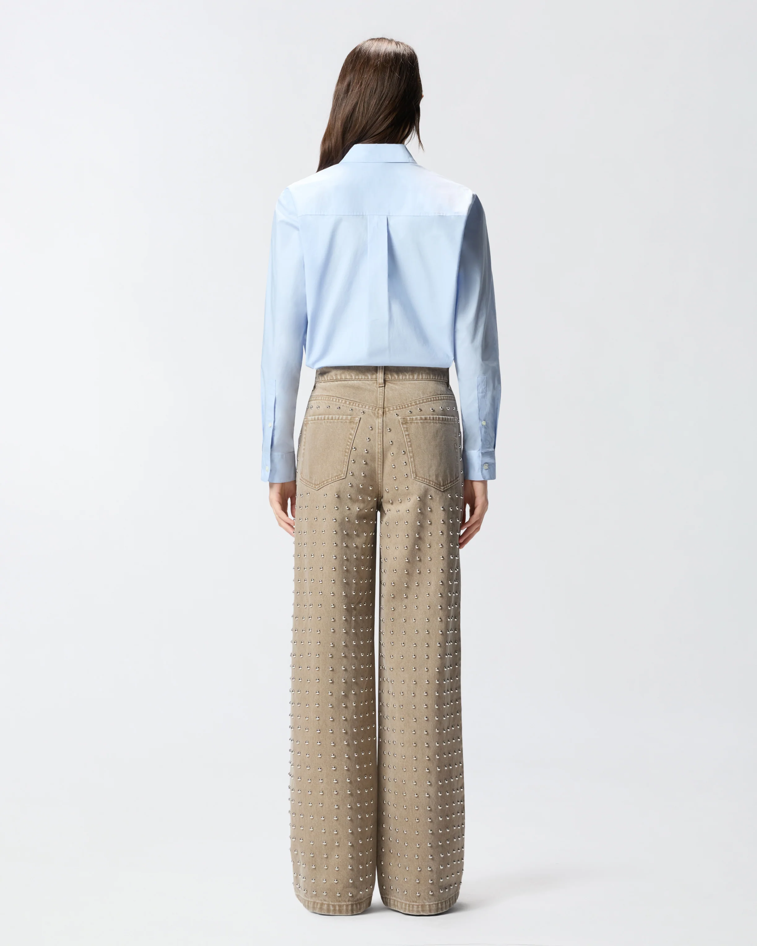Camicia boxy in popeline - Image 3