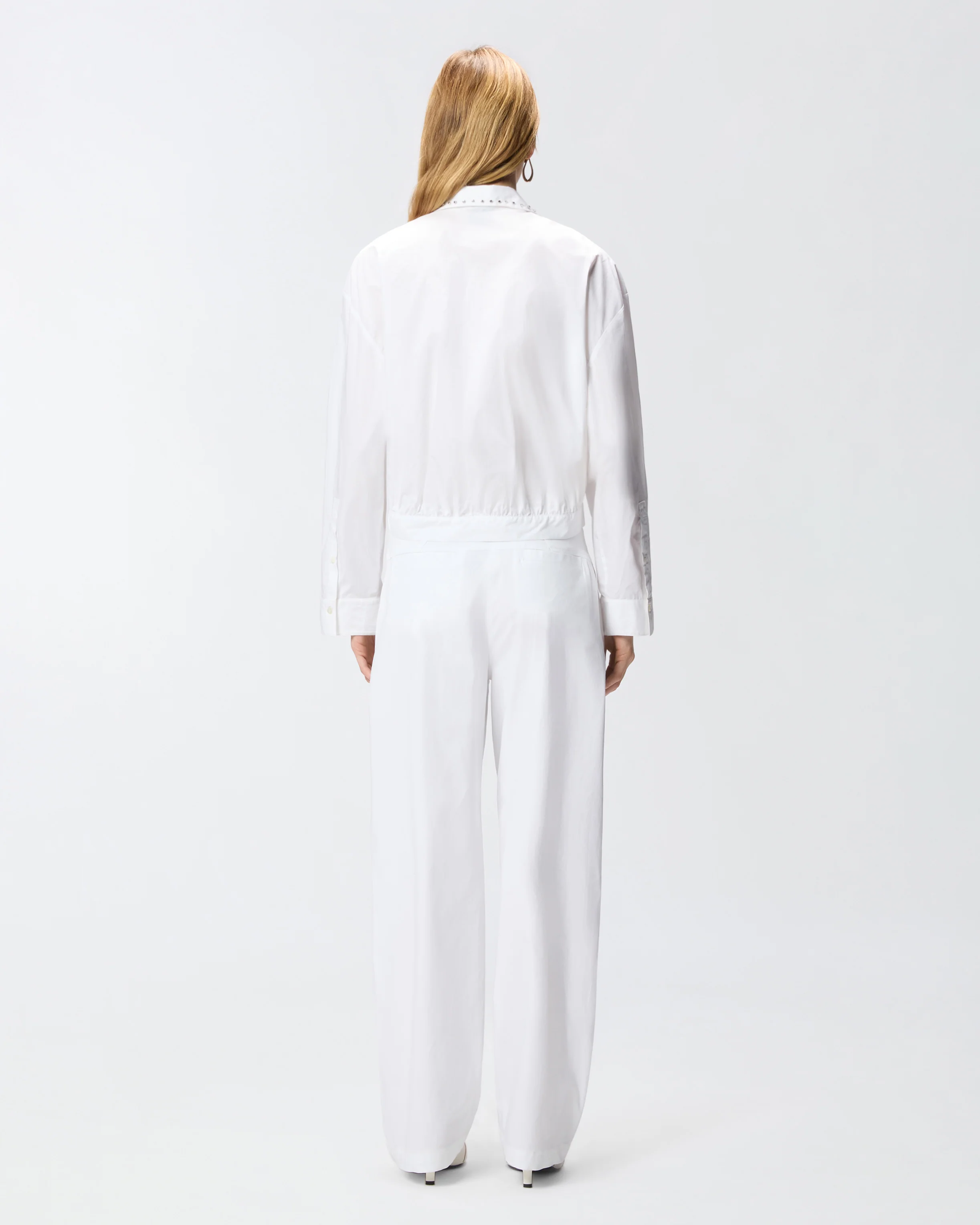 Camicia cropped con colletto gioiello - Image 3