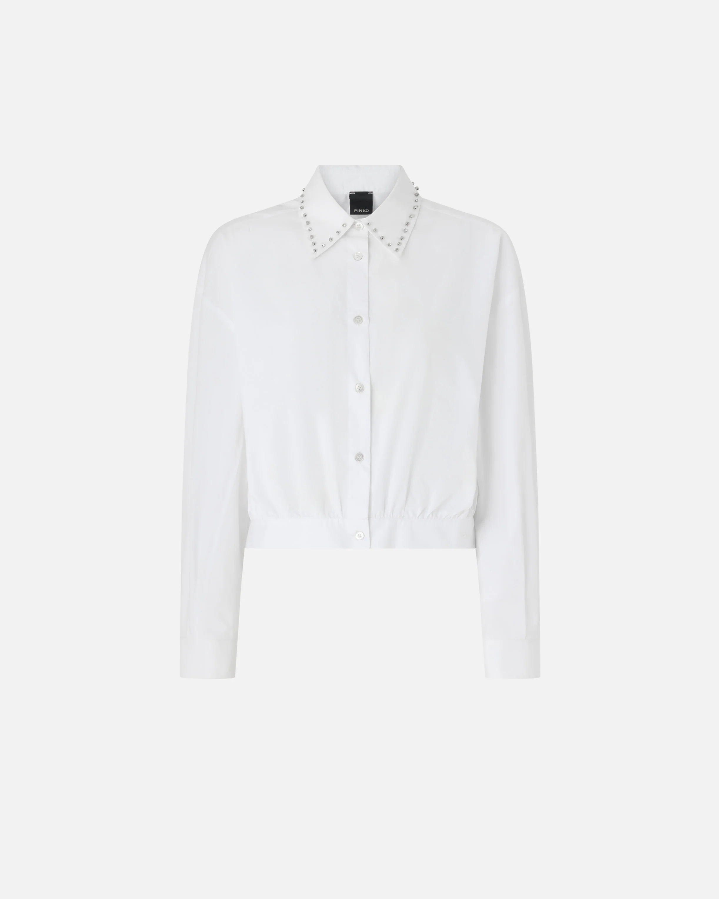Camicia cropped con colletto gioiello - Image 5
