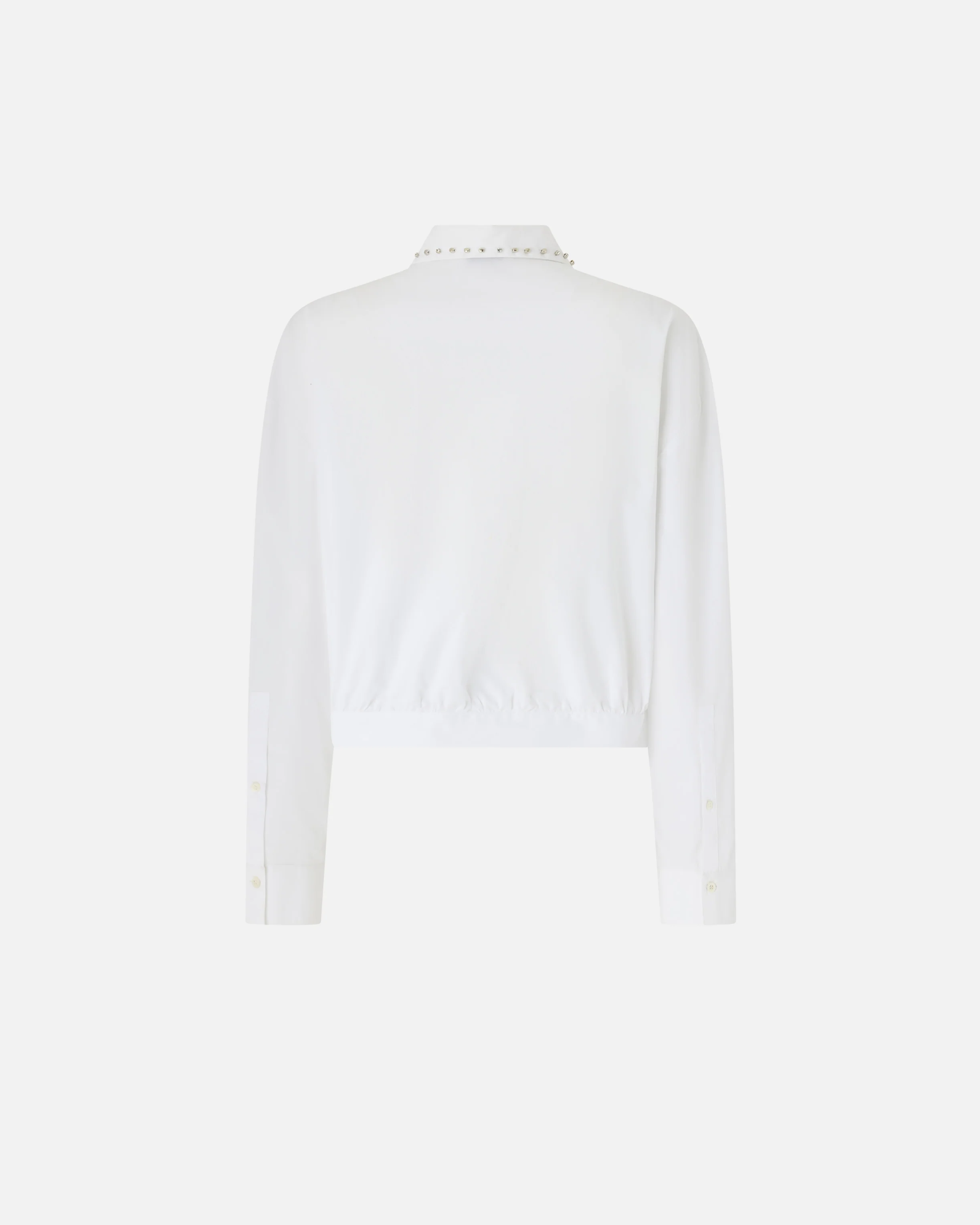 Camicia cropped con colletto gioiello - Image 6