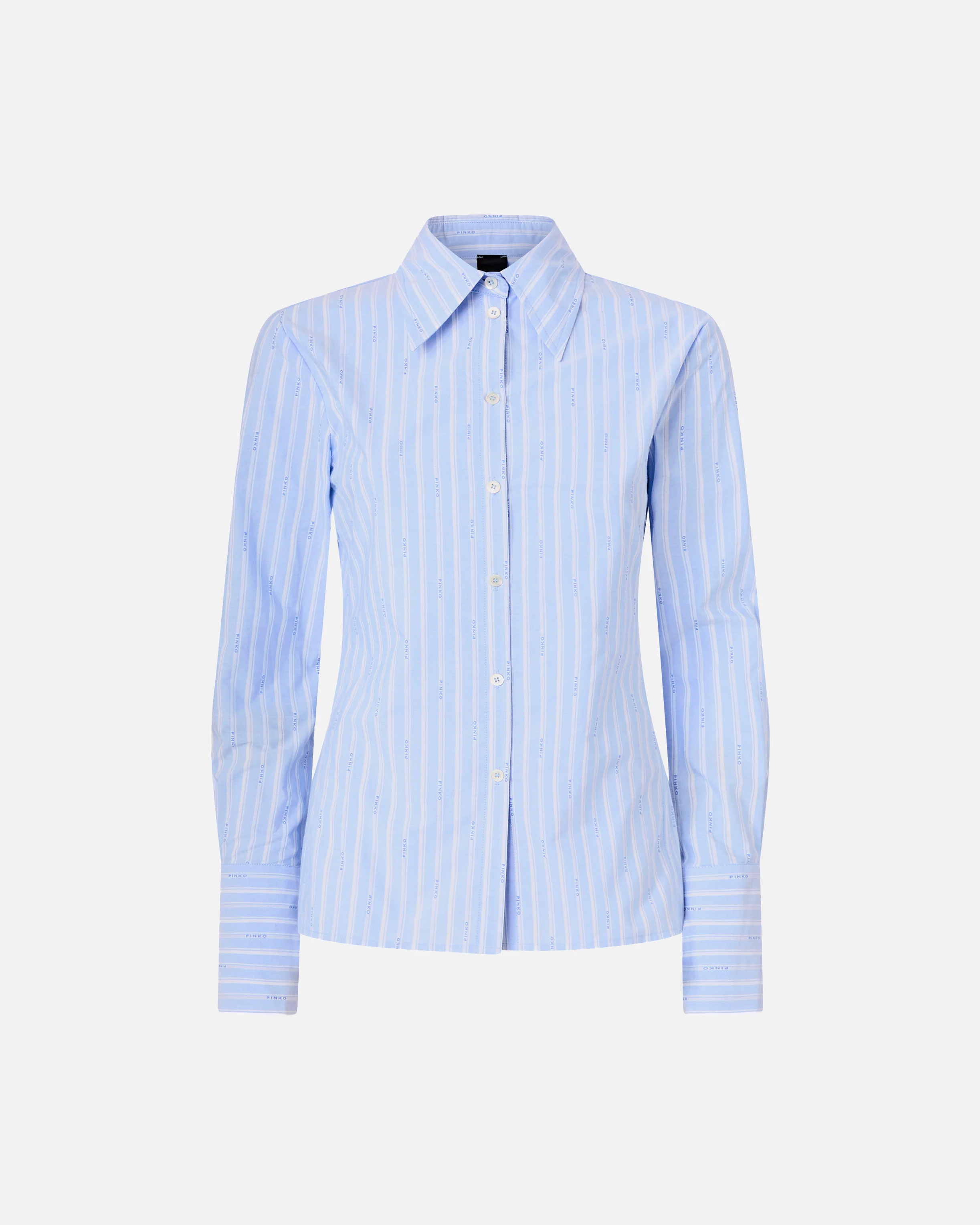 Camicia in cotone a righe con logo - Image 5
