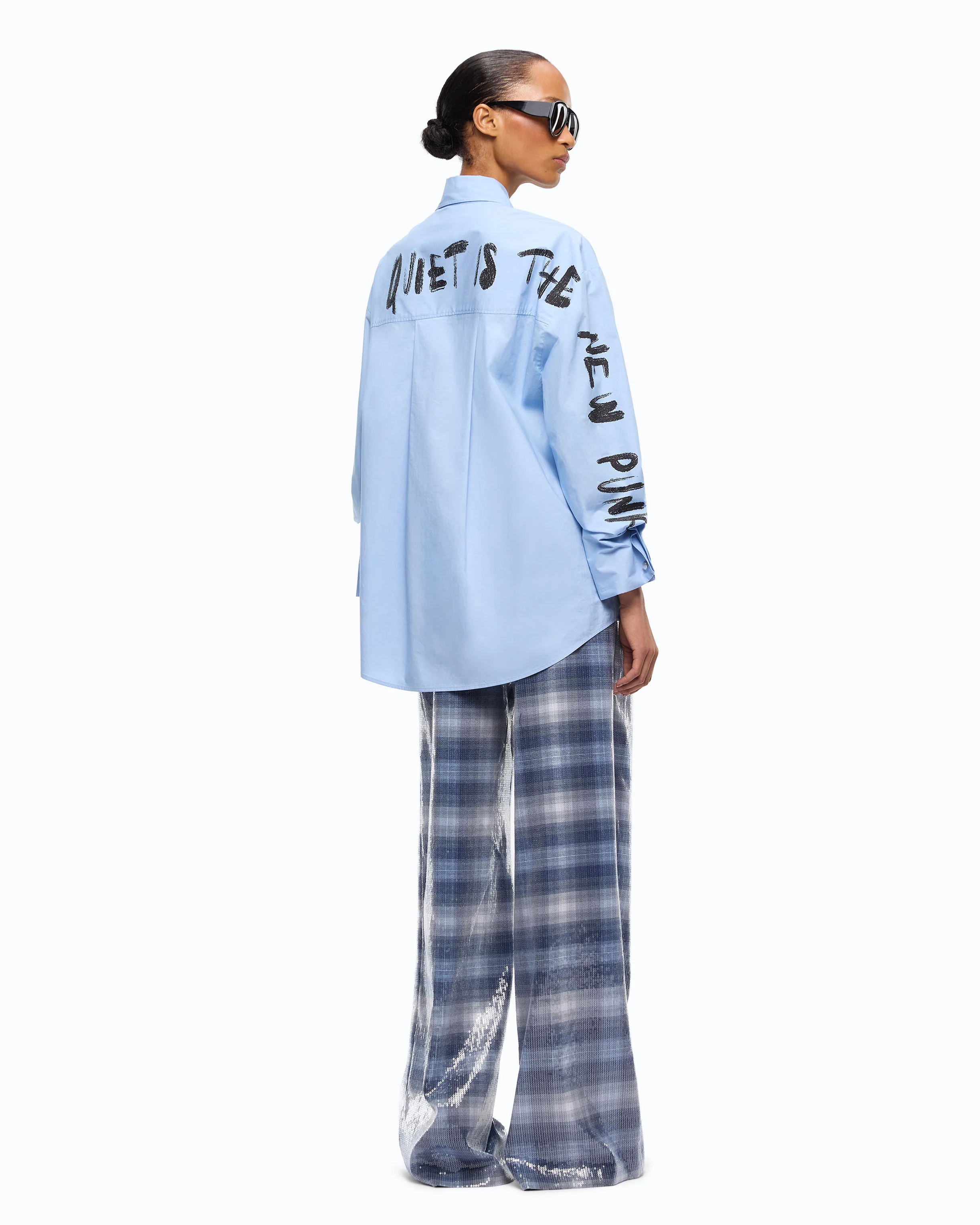 Camicia in cotone Quiet Is The New Punk - Image 3