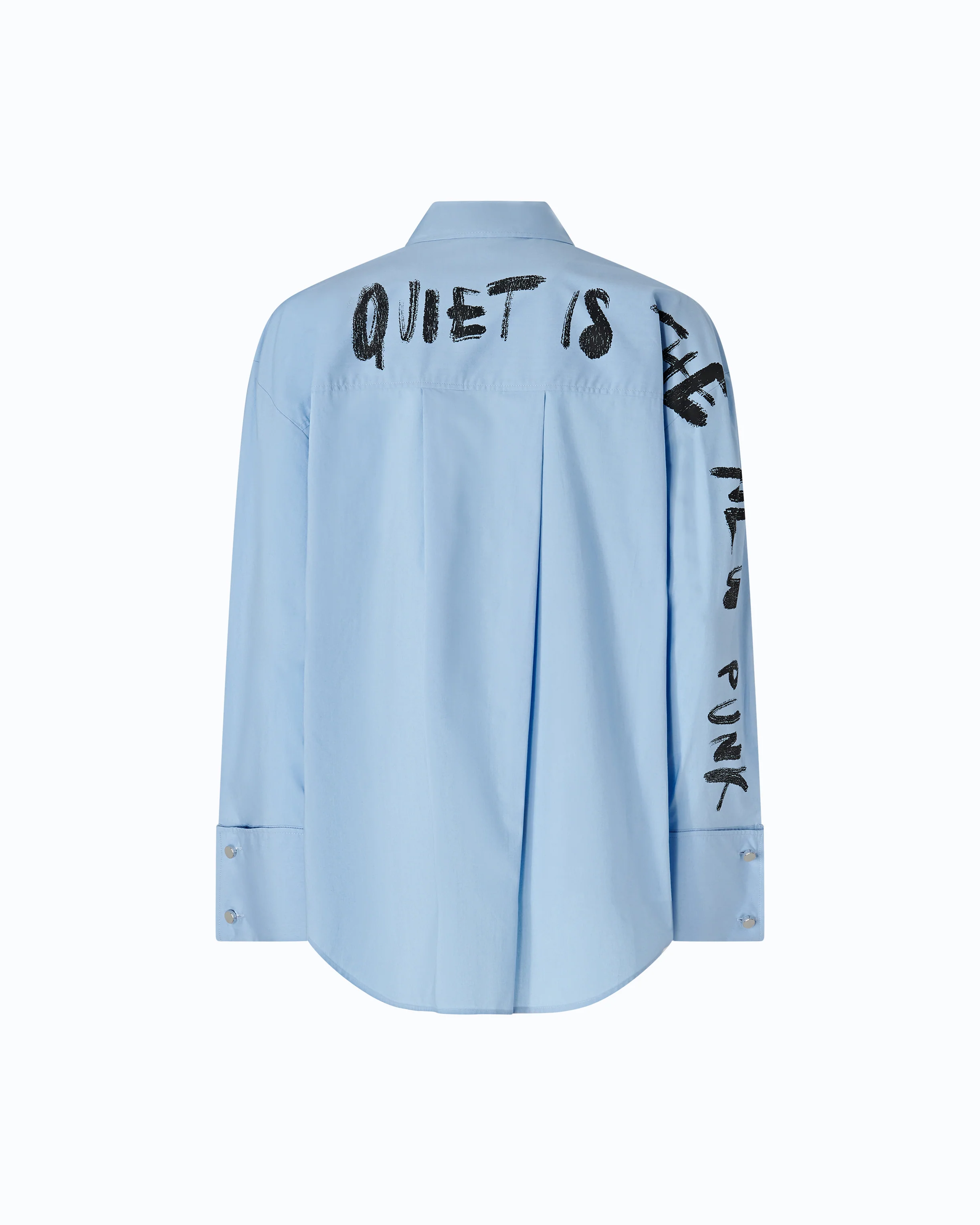 Camicia in cotone Quiet Is The New Punk - Image 6