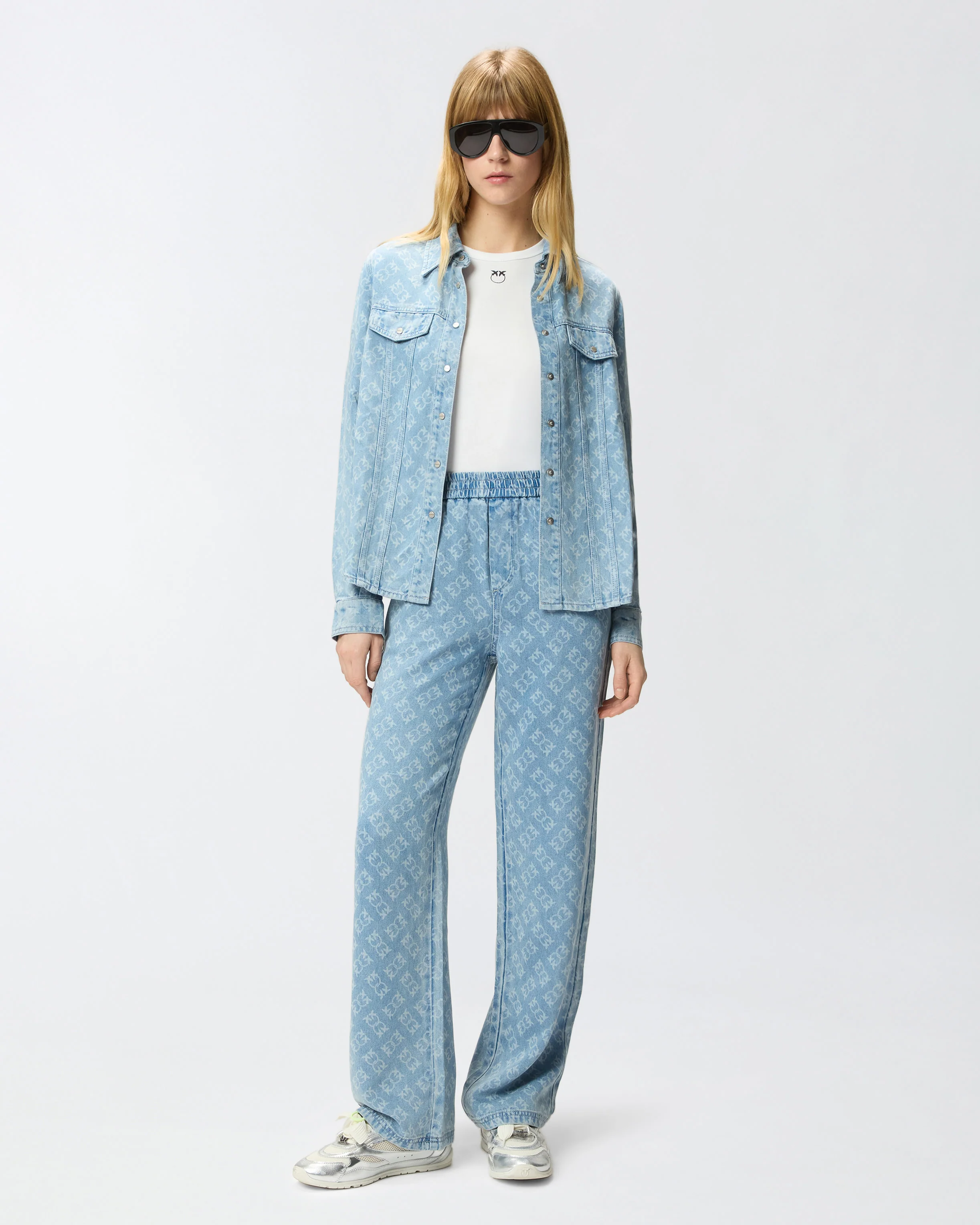 Camicia in denim con logo Love Birds - Image 2
