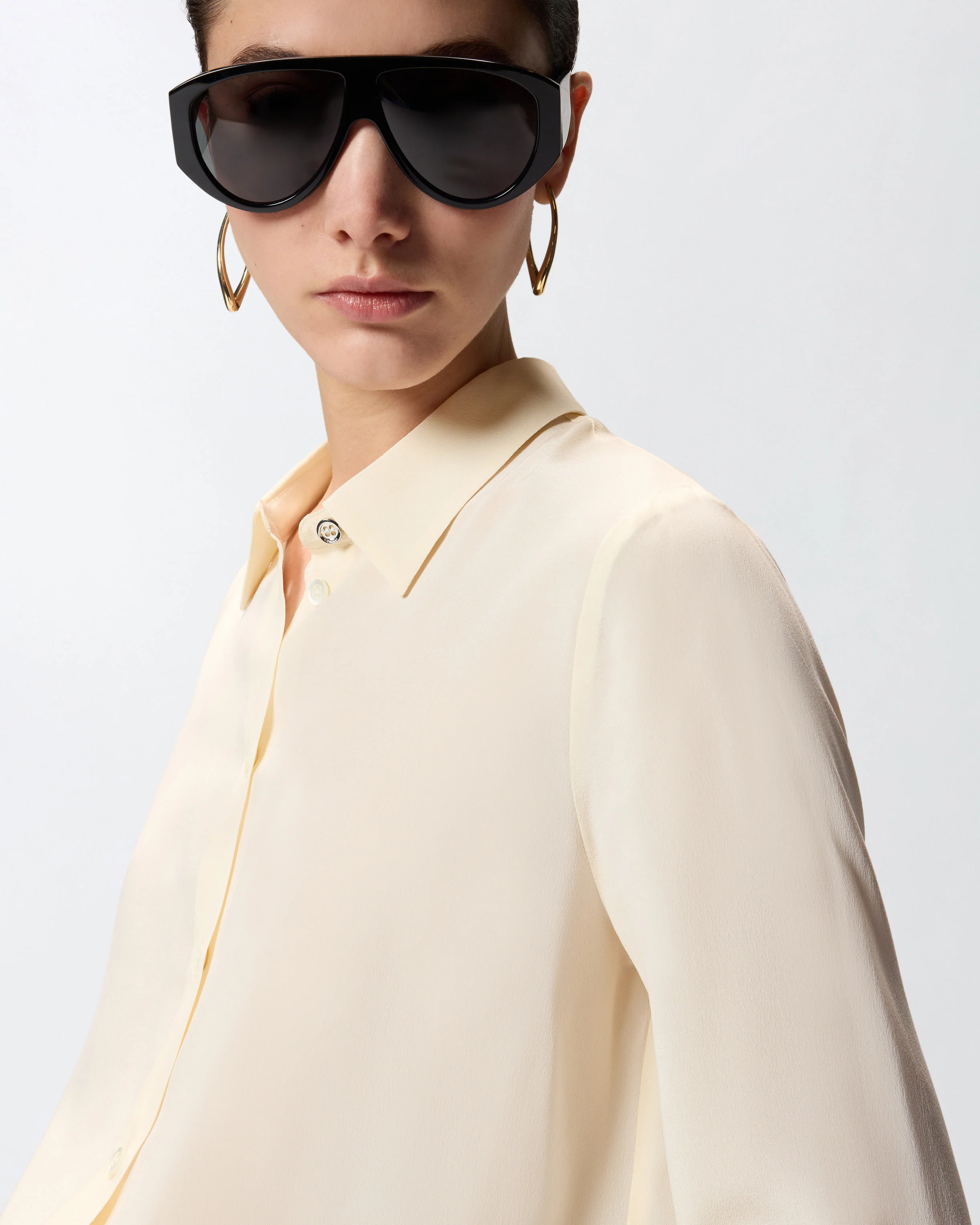 Camicia in seta sand wash - Image 4