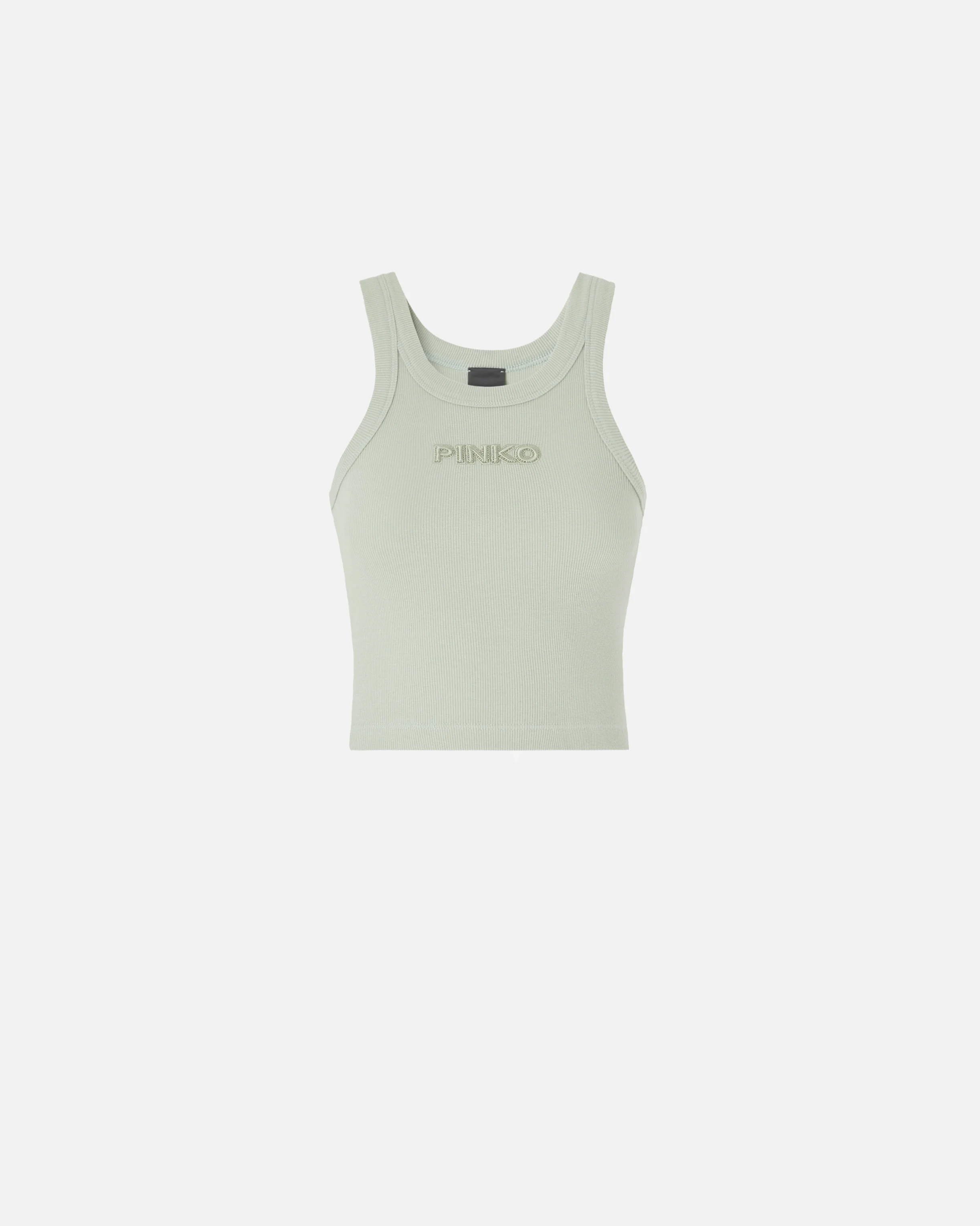 Canotta cropped con logo PINKO - Image 5