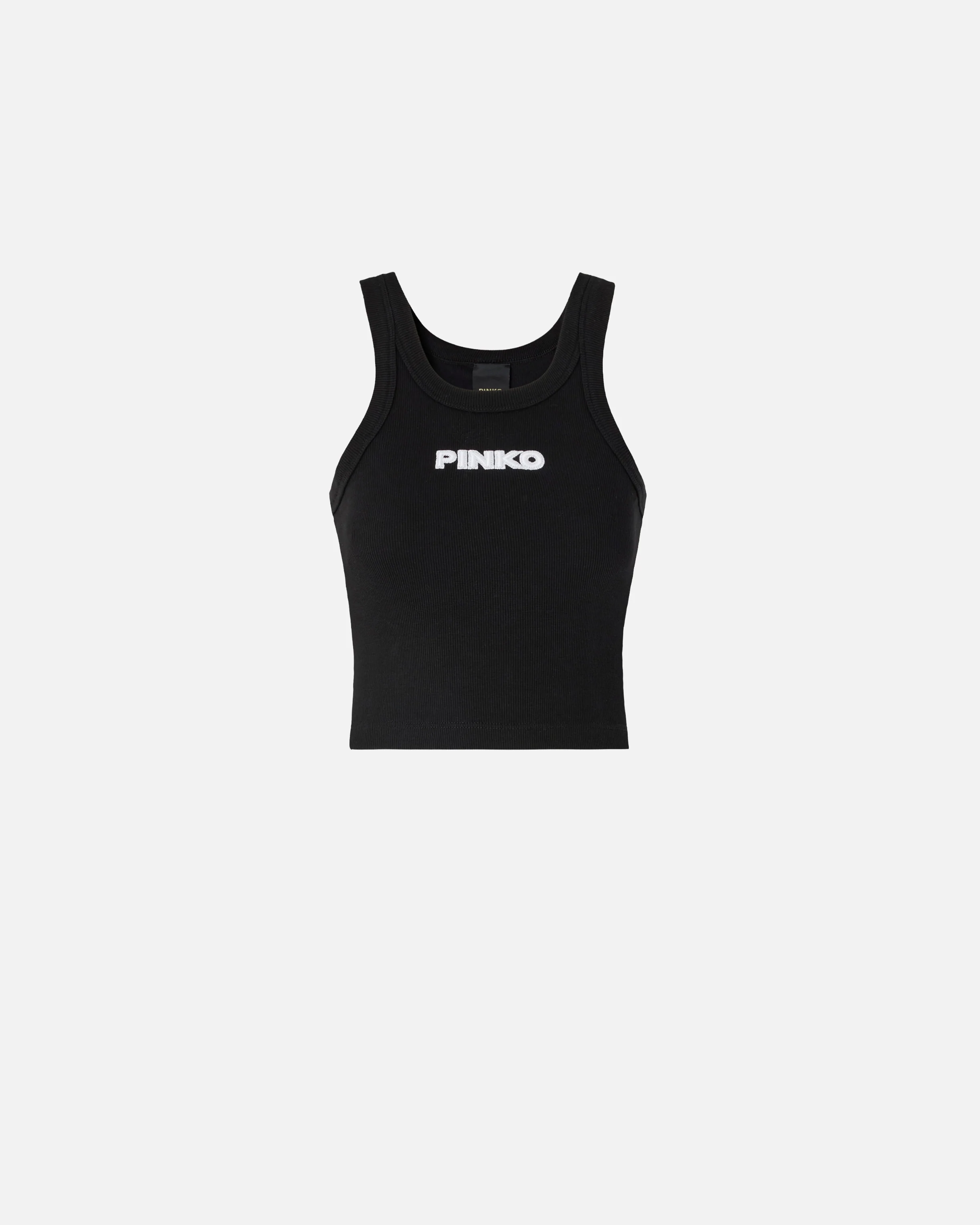 Canotta cropped con logo PINKO - Image 5