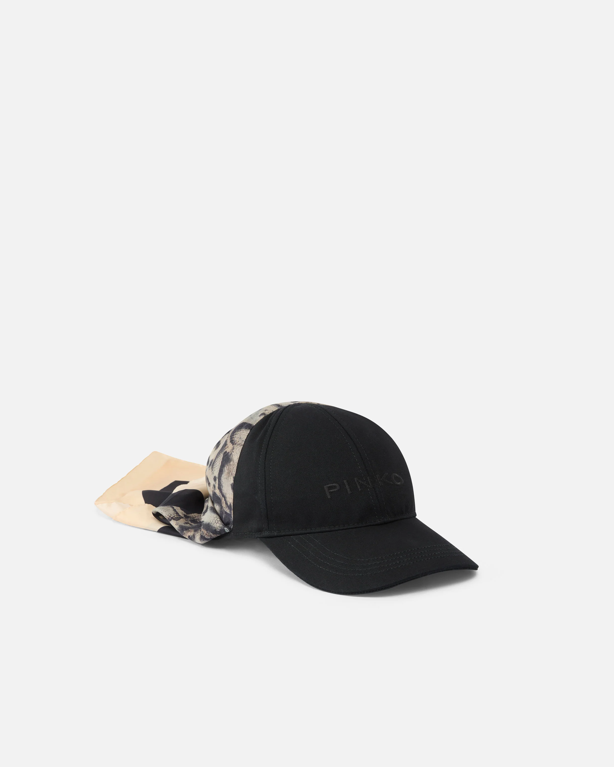 Cappello baseball con foulard animalier