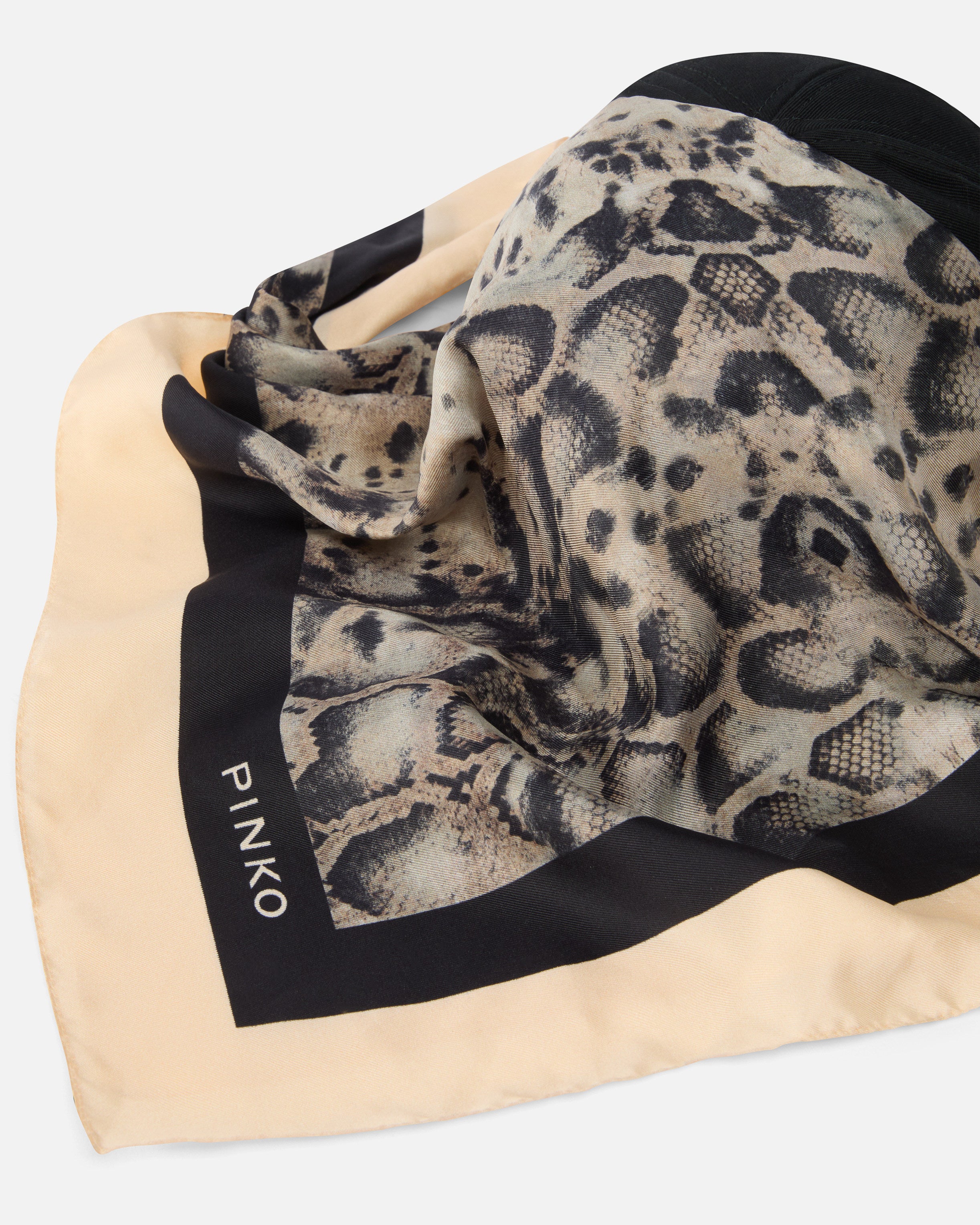 Cappello baseball con foulard animalier - Image 3