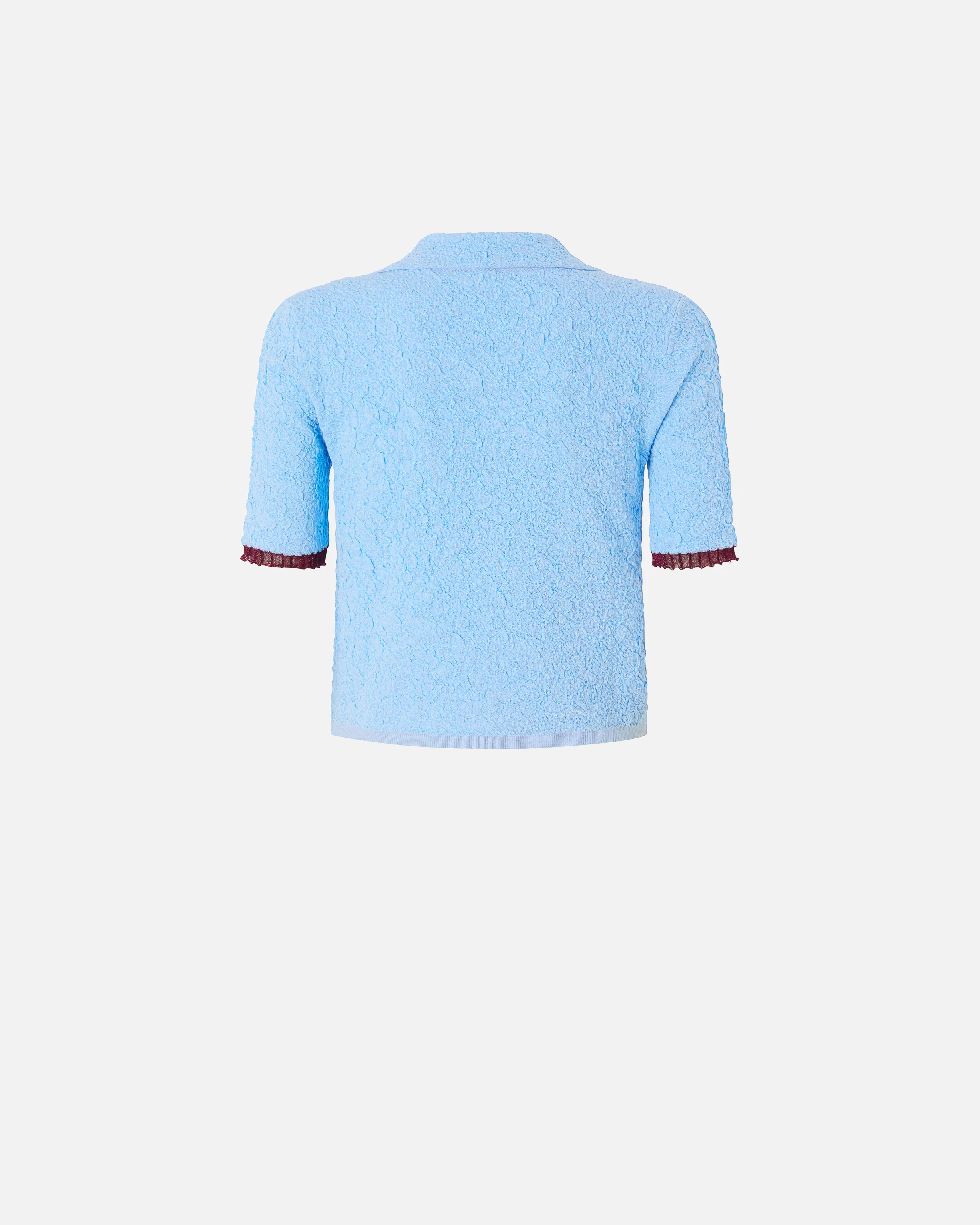 Cardigan cropped a polo jacquard - Image 6