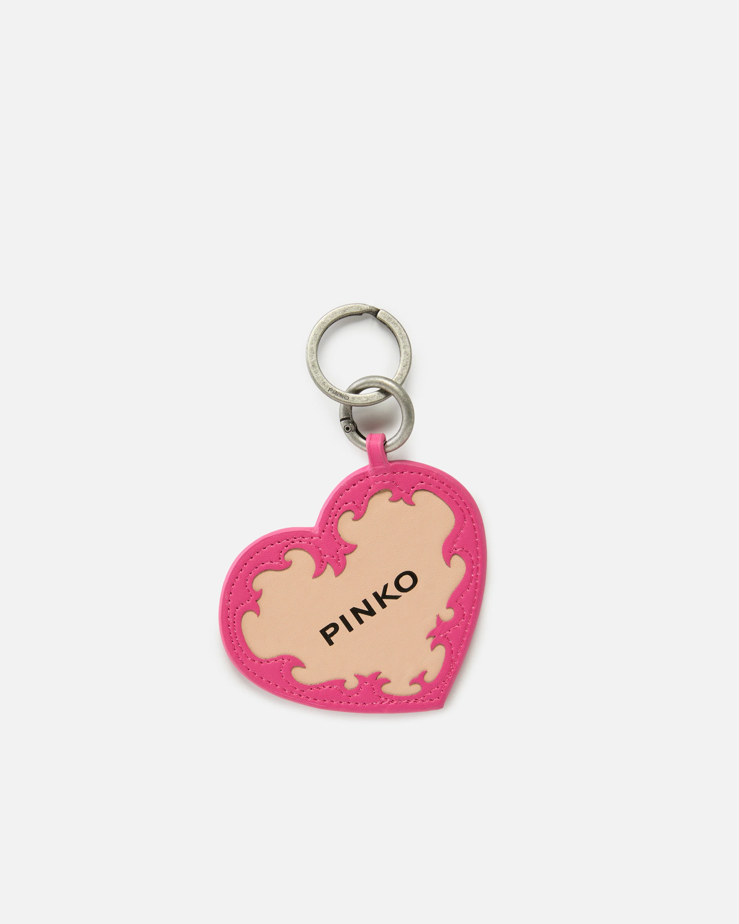 Charm portachiavi con cuore PINKO