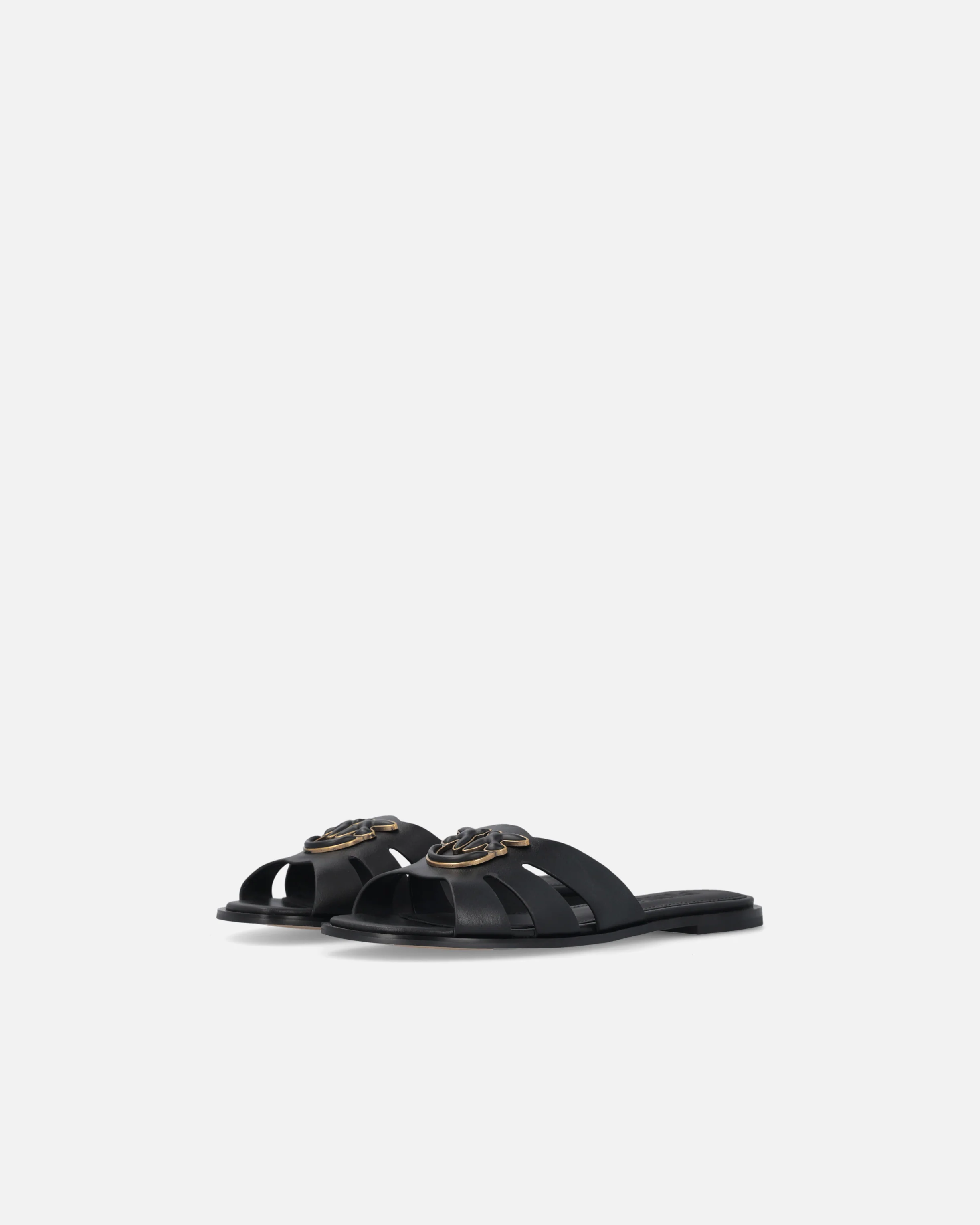 Ciabattine in pelle con logo Love Birds - Image 6
