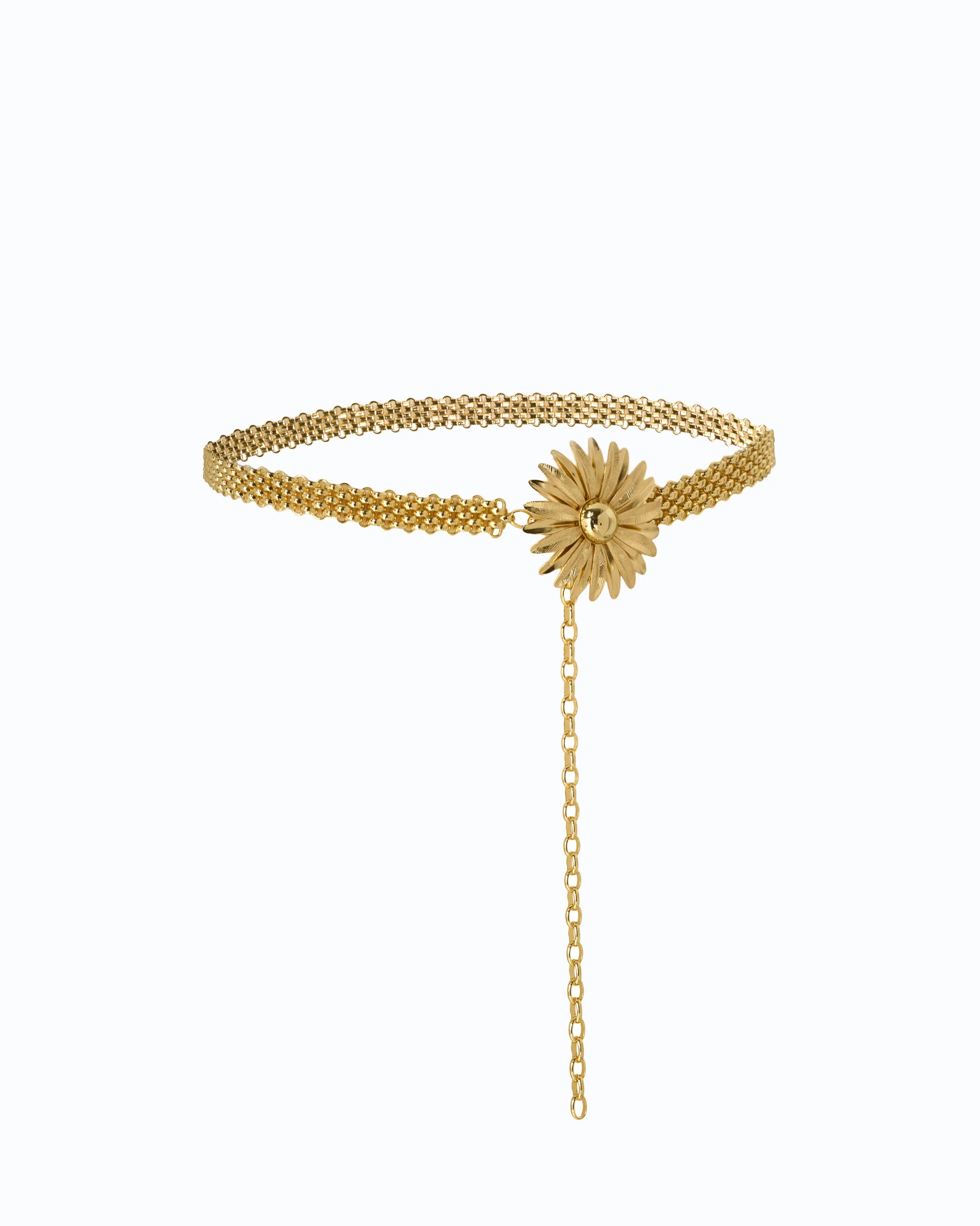 Cintura a catena con fiore 1,5 cm - Image 2