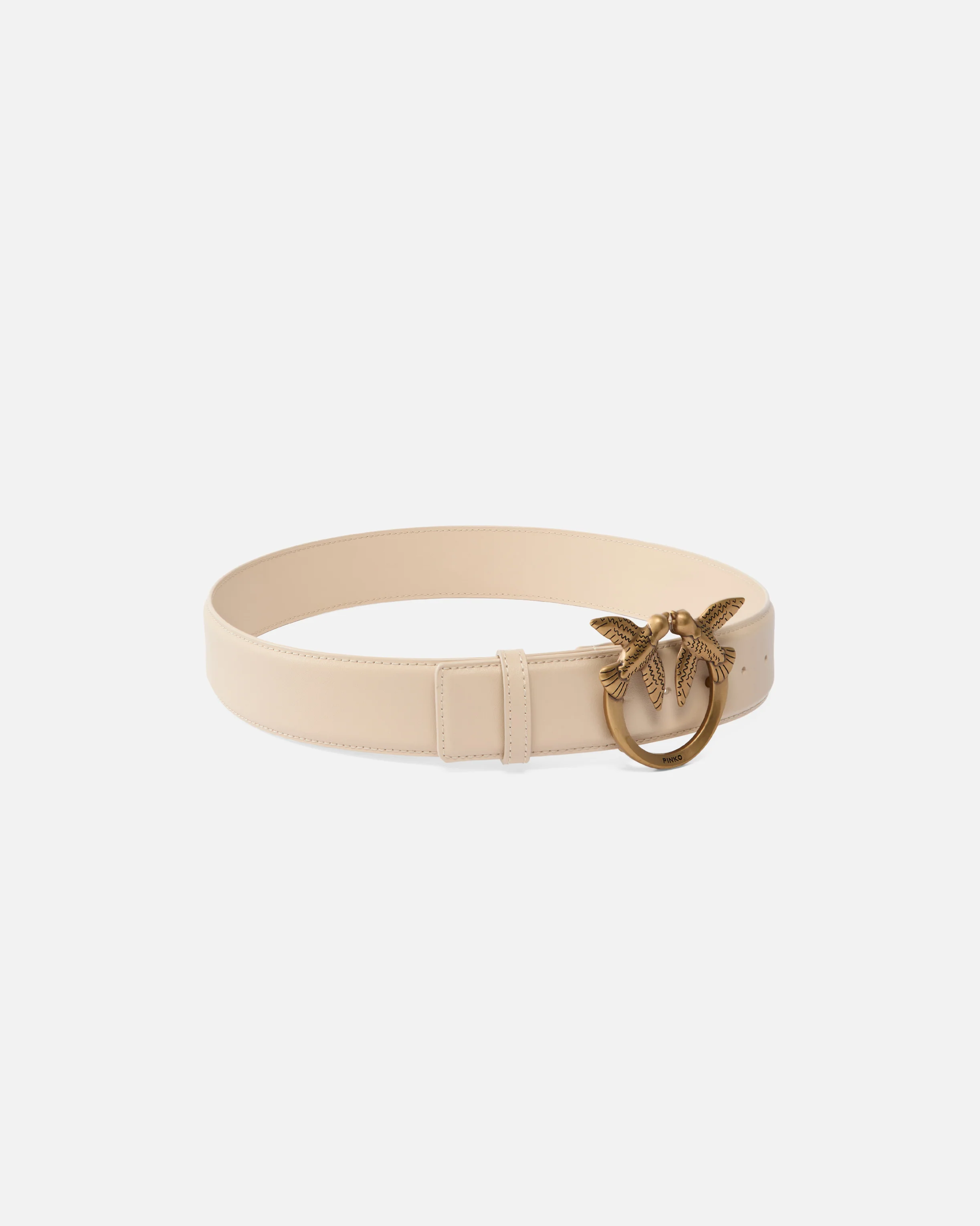Cintura alta Love Birds in pelle 4cm - Image 2