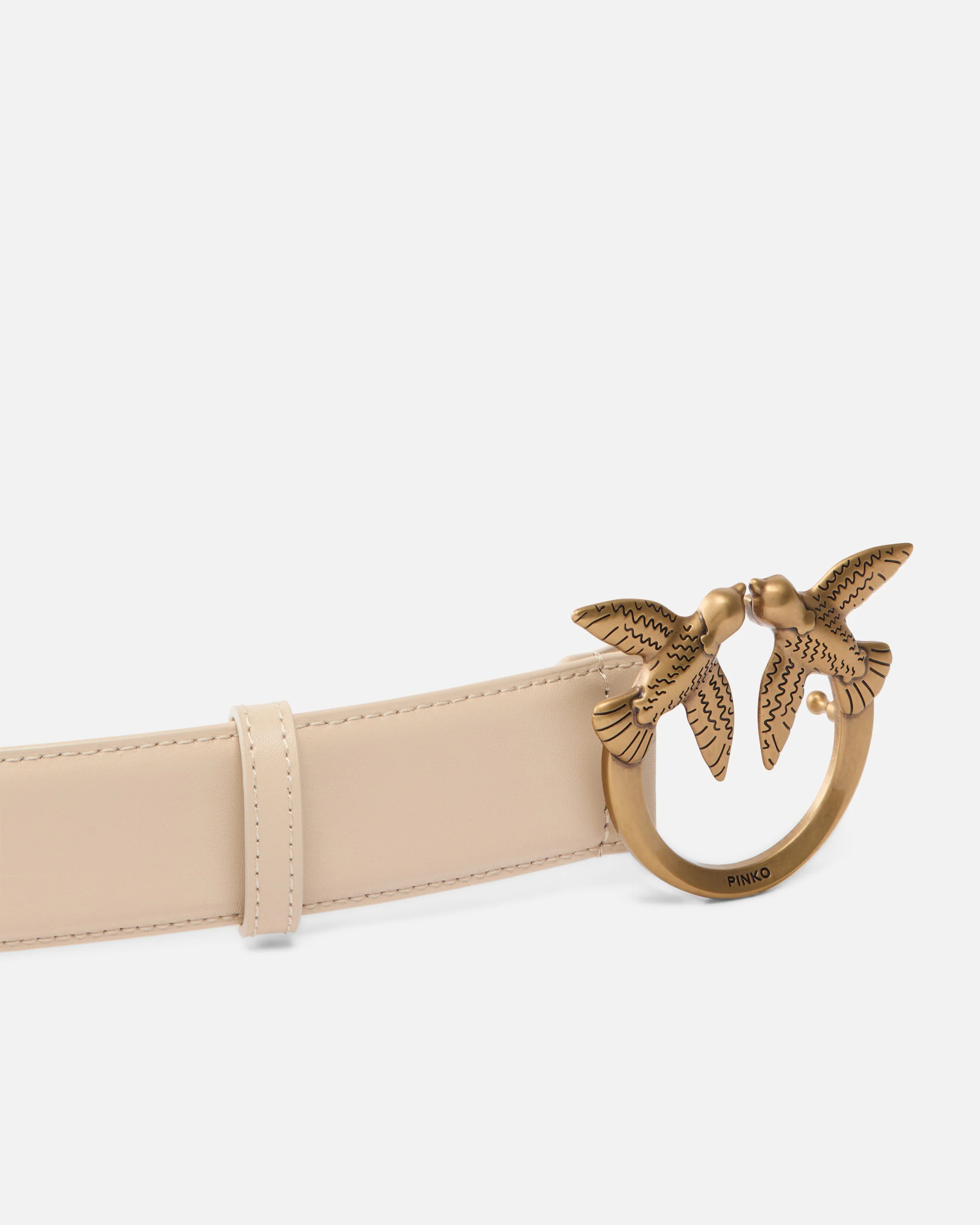 Cintura alta Love Birds in pelle 4cm - Image 5