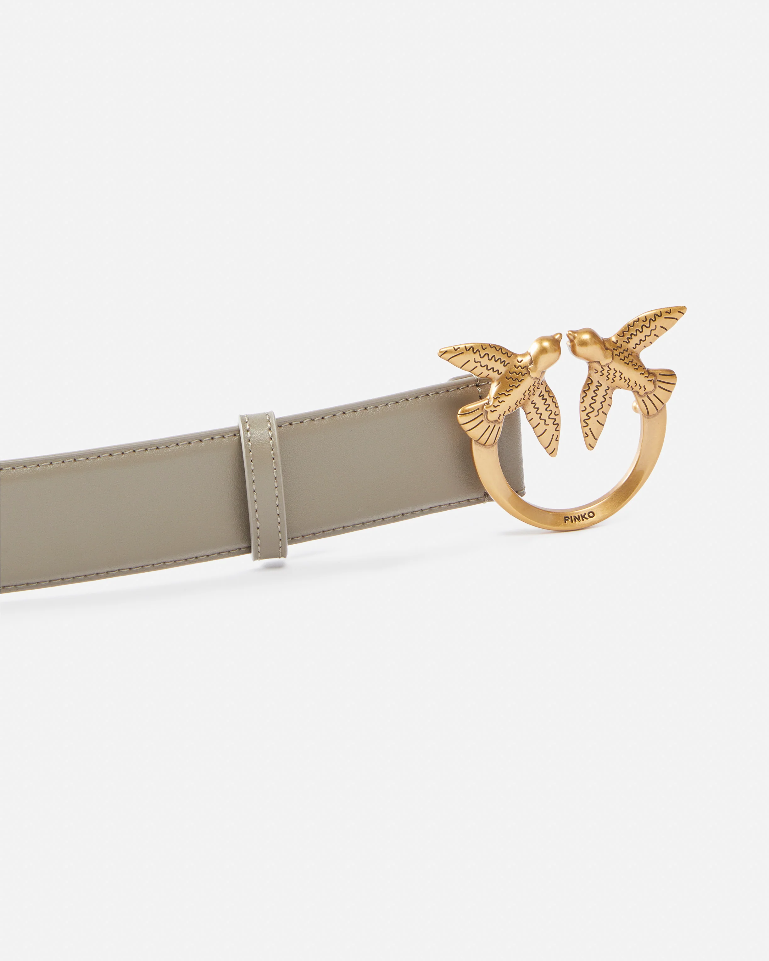 Cintura alta Love Birds in pelle 4cm - Image 5