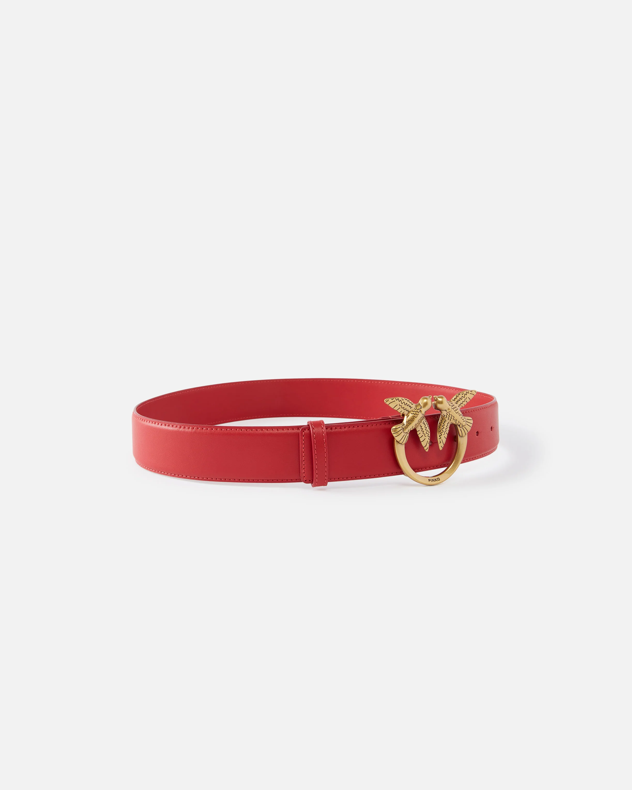 Cintura alta Love Birds in pelle 4cm - Image 2