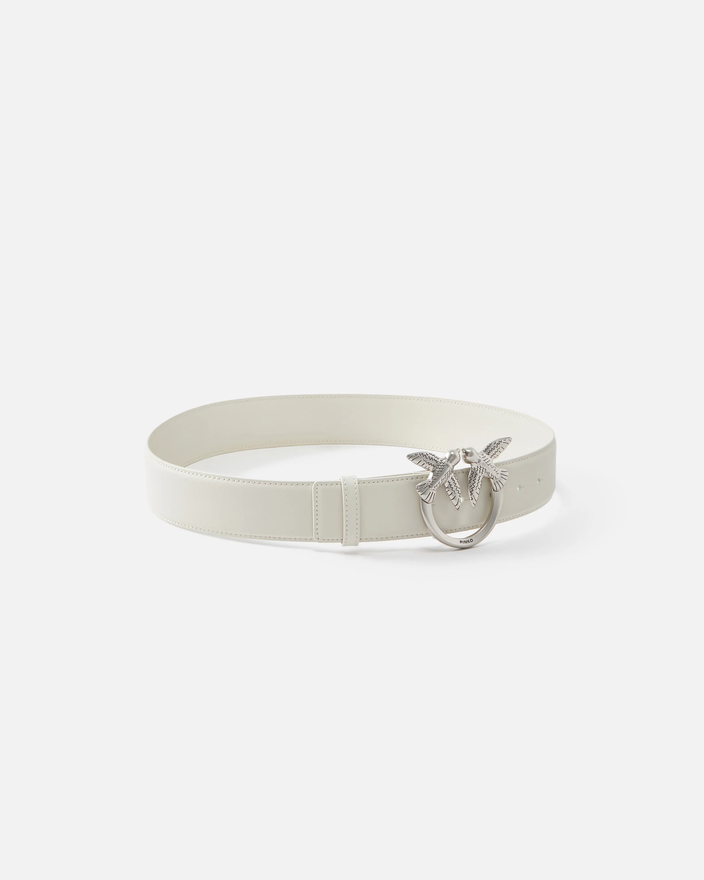 Cintura alta Love Birds in pelle 4cm - Image 2