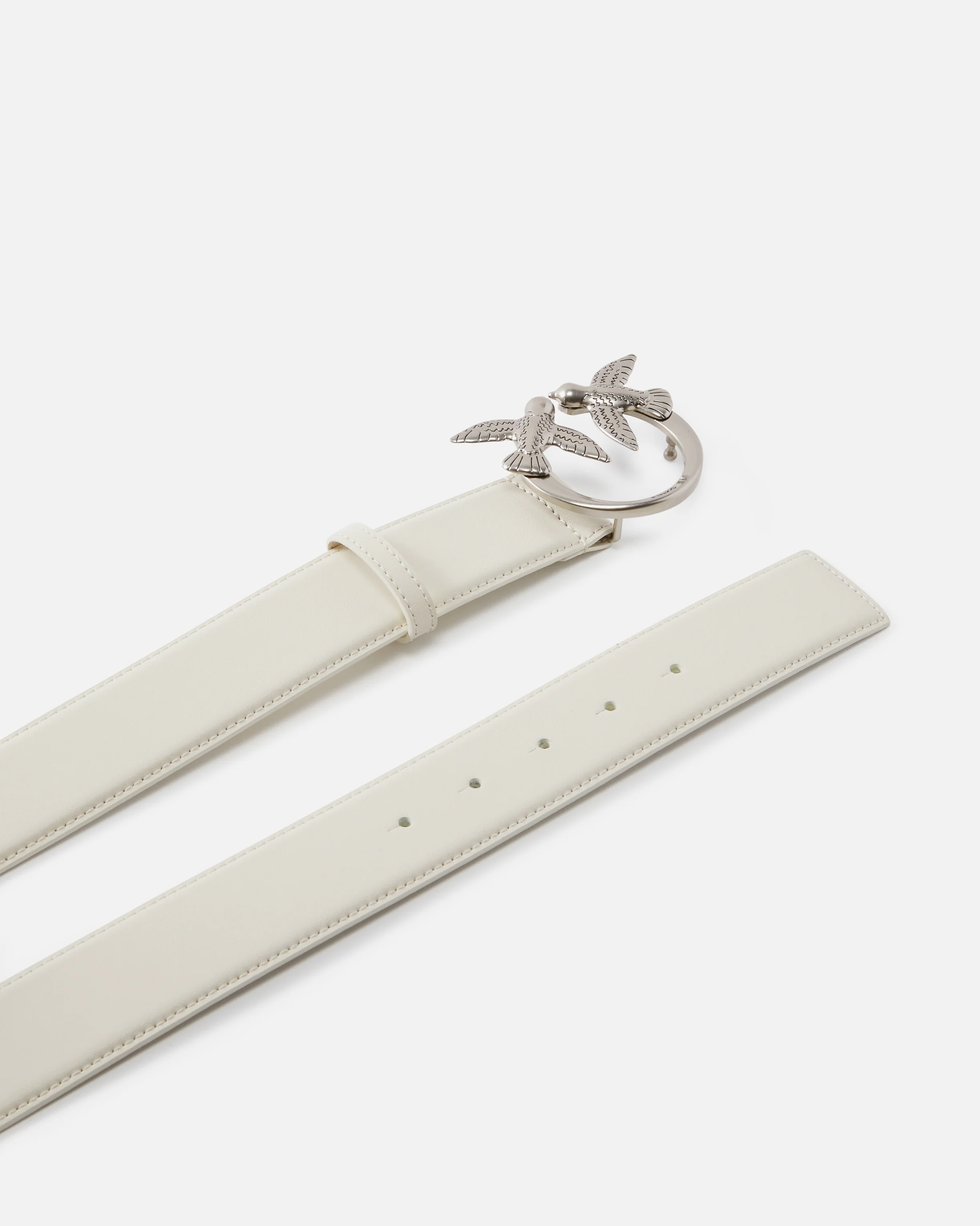 Cintura alta Love Birds in pelle 4cm - Image 3