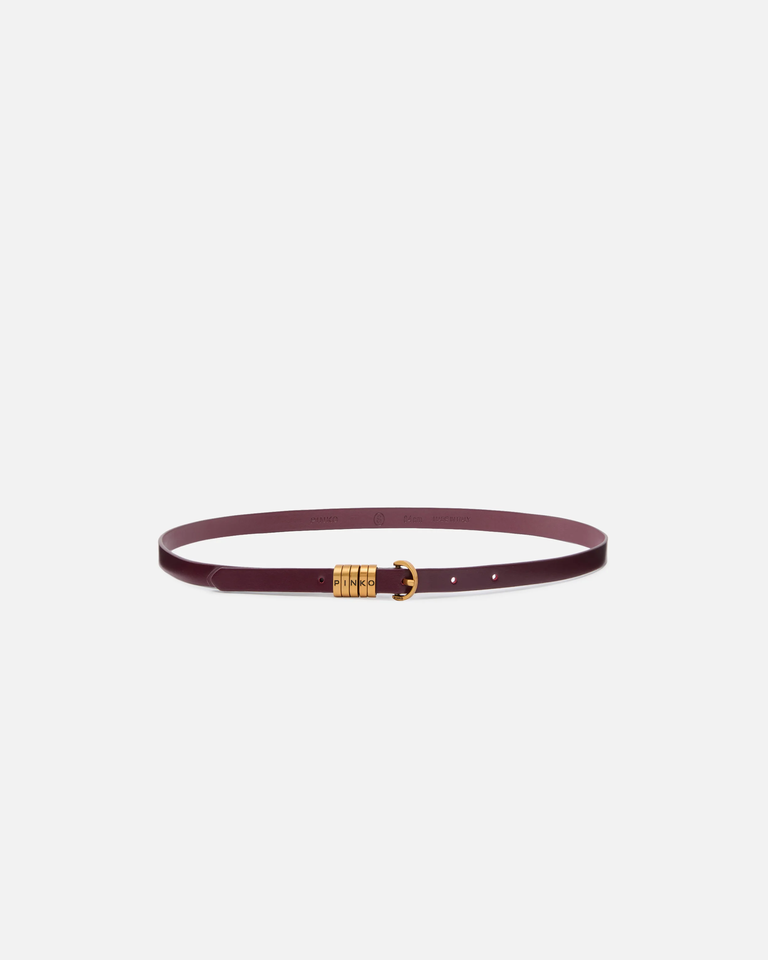 Cintura con logo lettering PINKO 1,2 cm