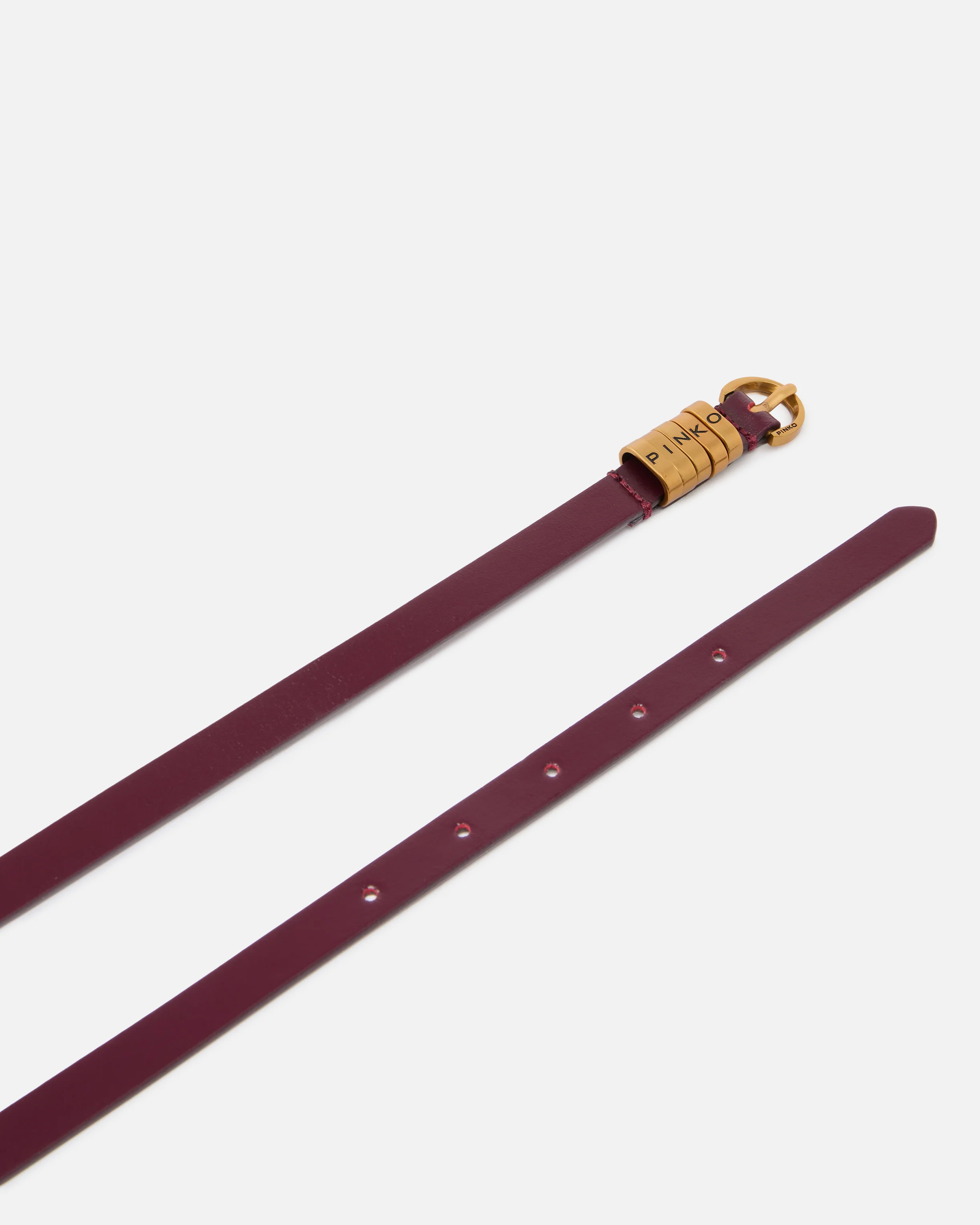 Cintura con logo lettering PINKO 1,2 cm - Image 3