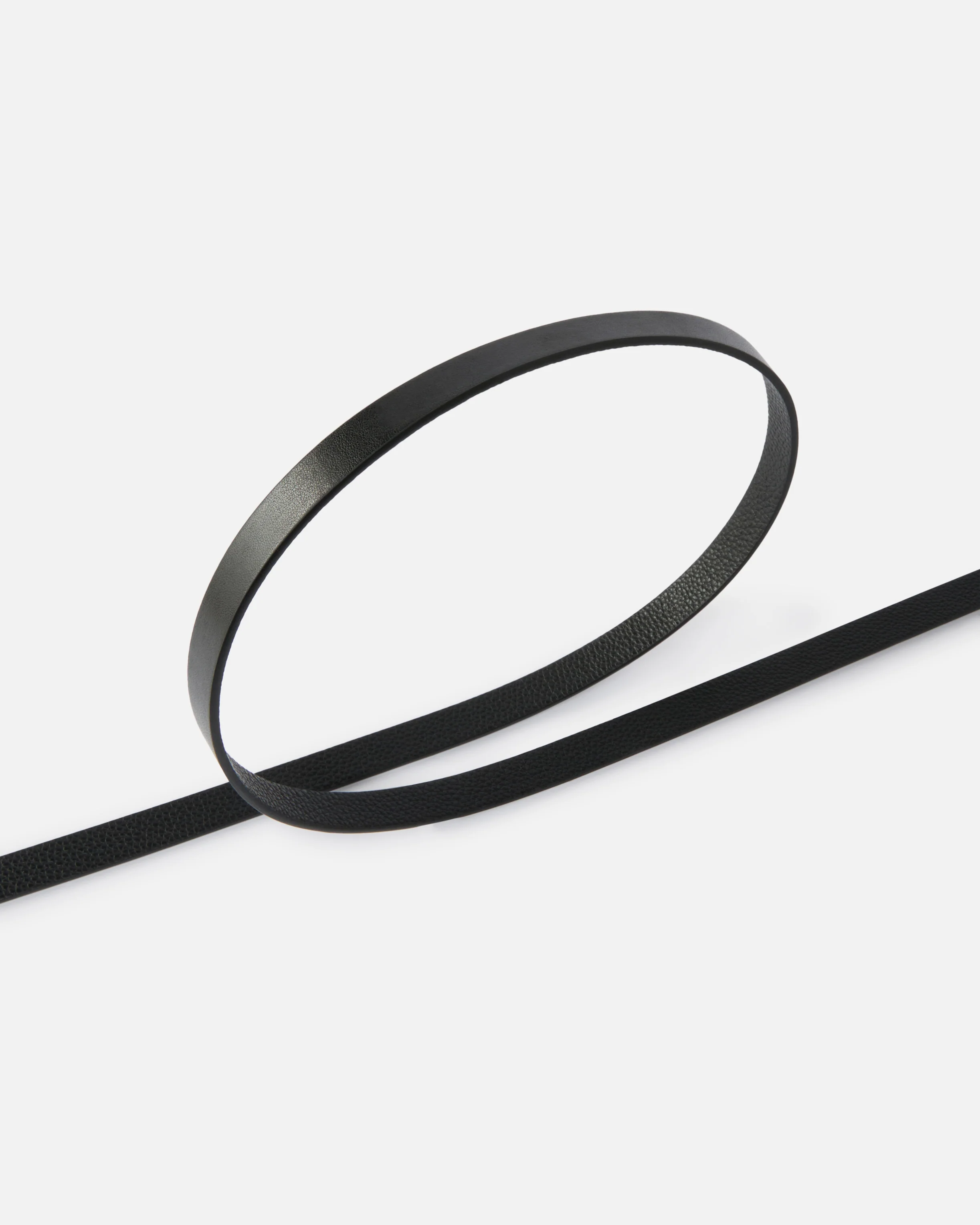 Cintura doppio giro in pelle con borchie 1,5 cm - Image 4