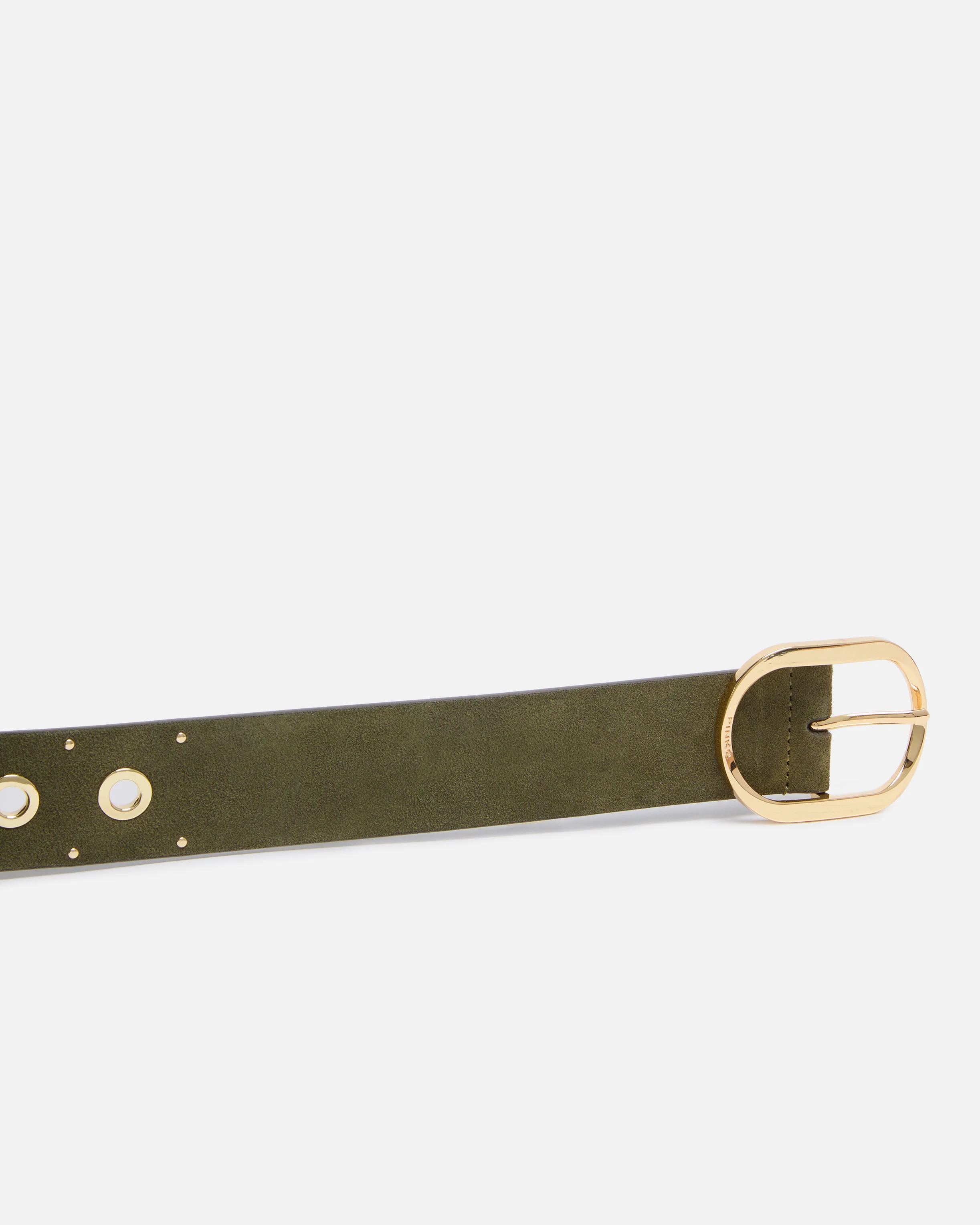 Cintura in pelle con occhielli 4 cm - Image 5