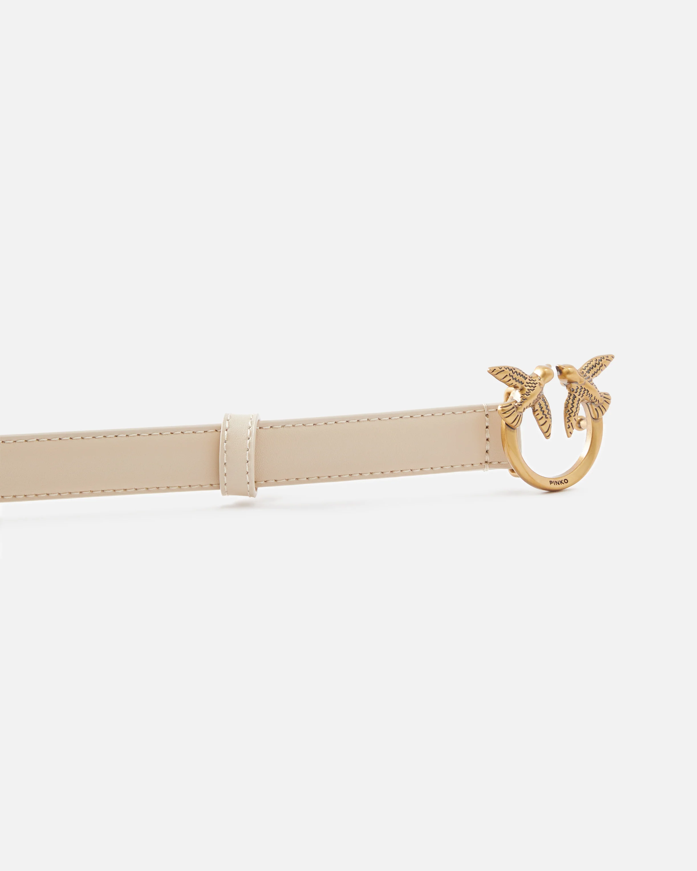 Cintura sottile Love Birds in pelle 2cm - Image 5